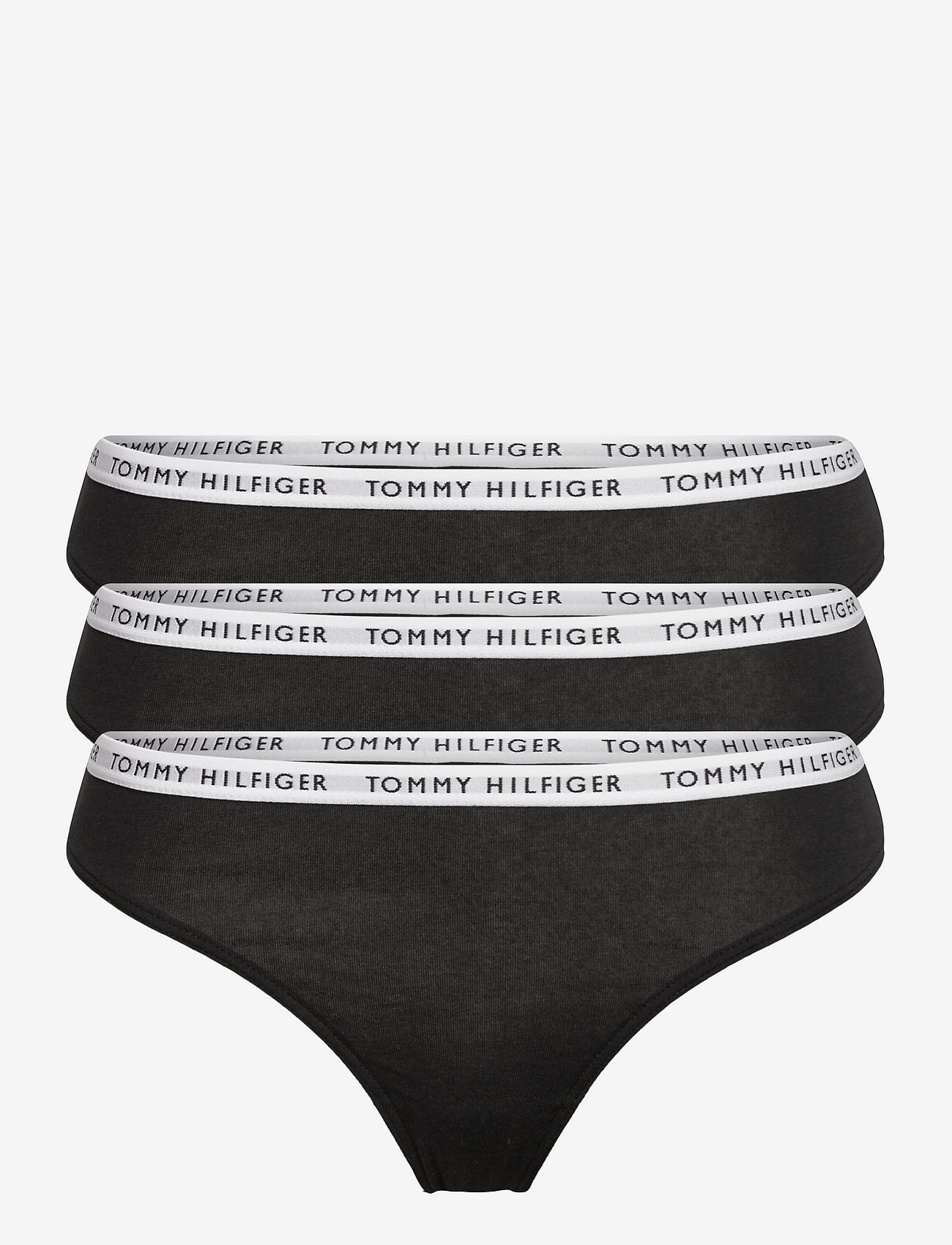Tommy Hilfiger - 3P THONG - stringtrusser - black black black - 1