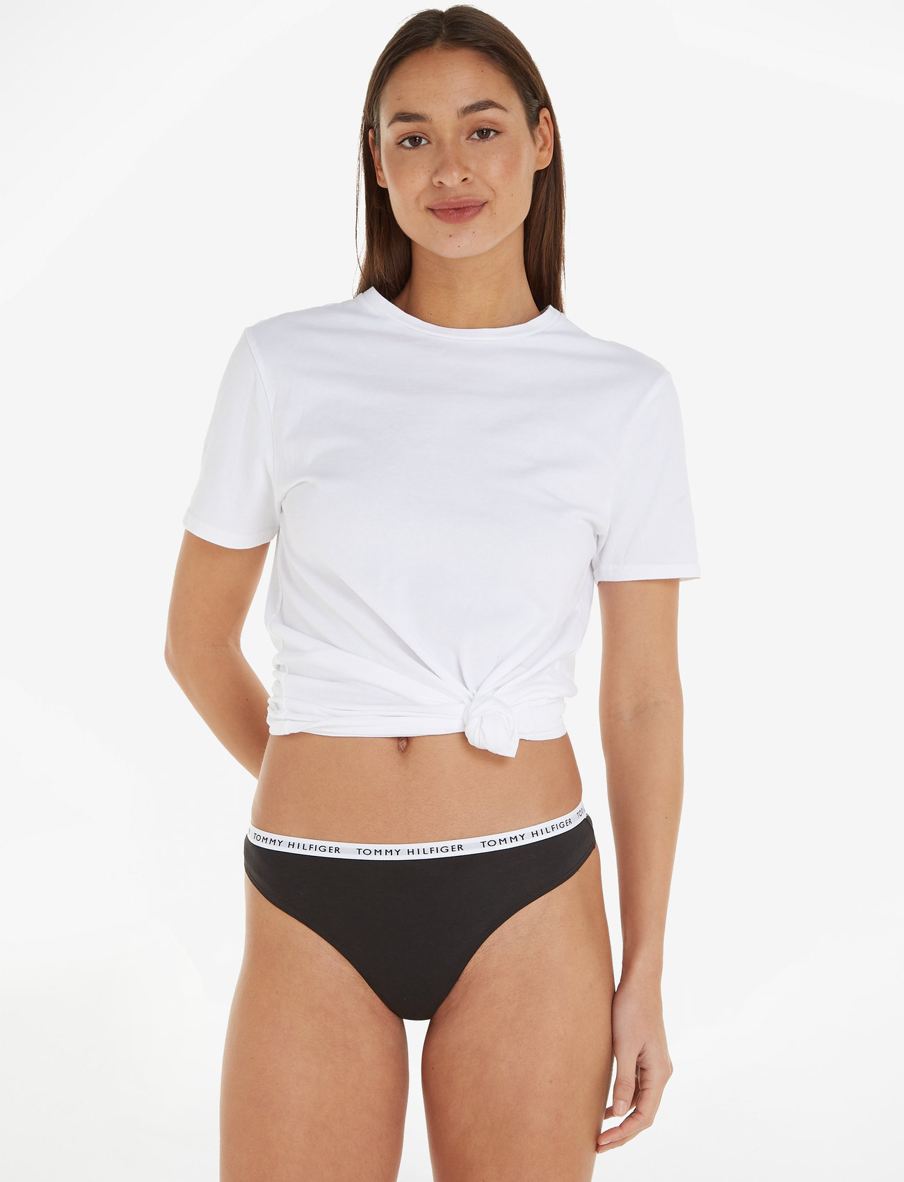 Tommy Hilfiger - 3P THONG - stringtrusser - black black black - 5