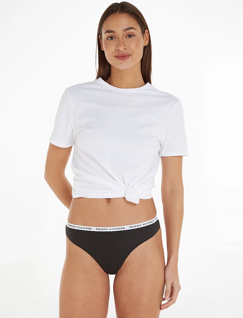 Tommy Hilfiger - 3P THONG - string - black black black - 5