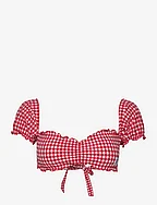 BANDEAU - PRIMARY RED AND WHITE GINGHAM