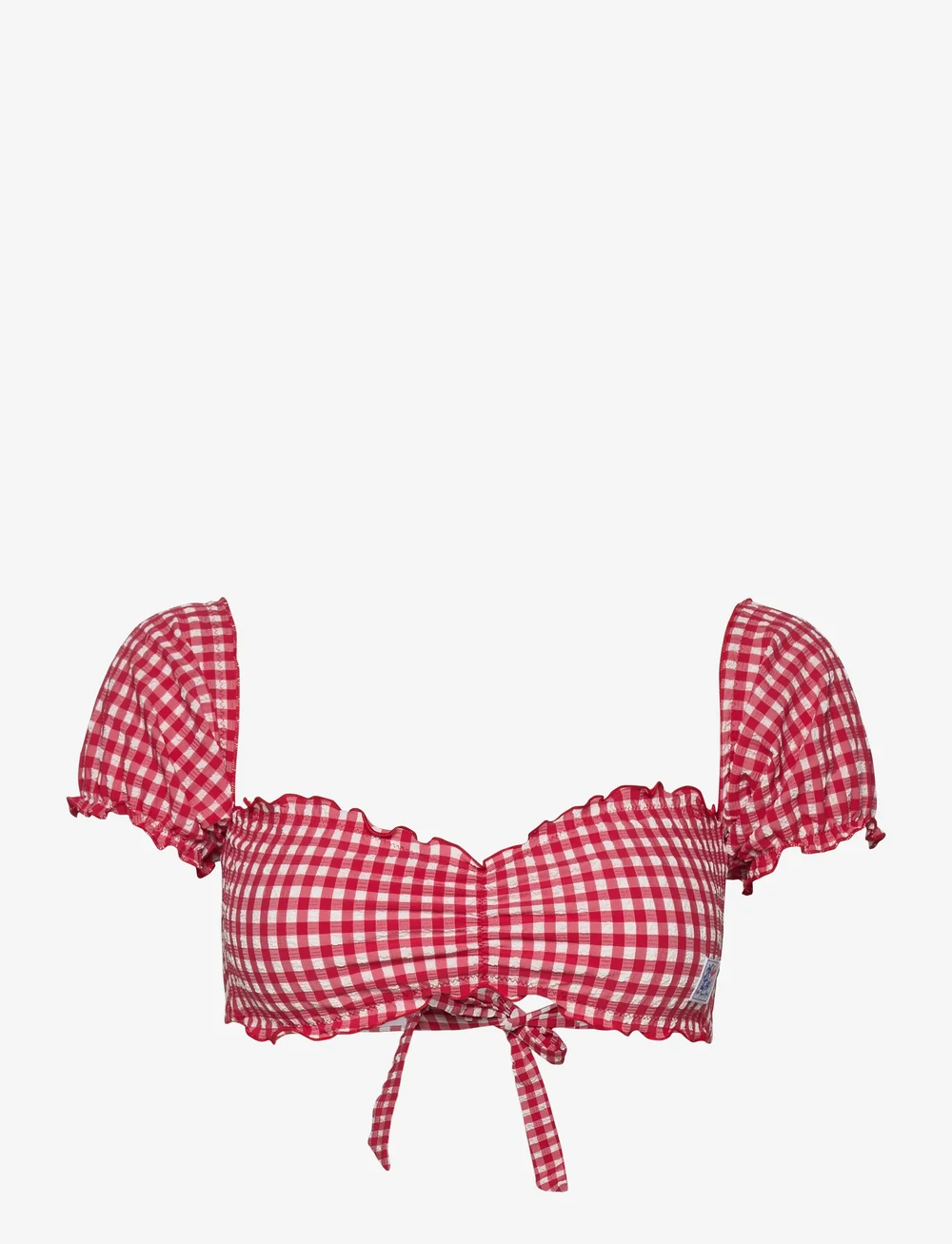 Tommy Hilfiger - BANDEAU - bandeau-bikinis - primary red and white gingham - 0