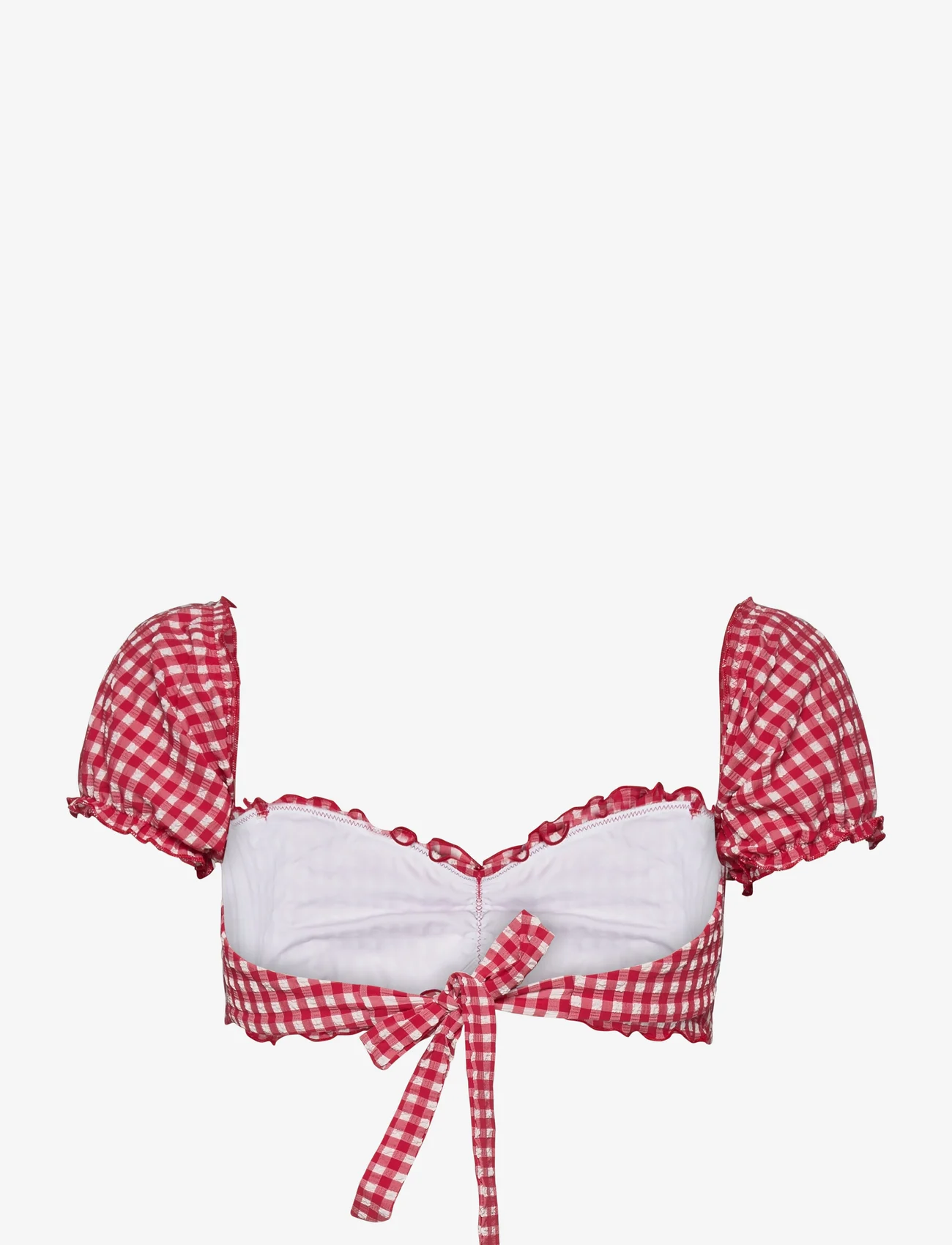 Tommy Hilfiger - BANDEAU - bandeau bikini - primary red and white gingham - 1