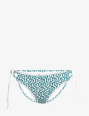 Tommy Hilfiger - STRING SIDE TIE BIKINI - bikini ar sānu aukliņām - hilfiger aop monogram green - 0