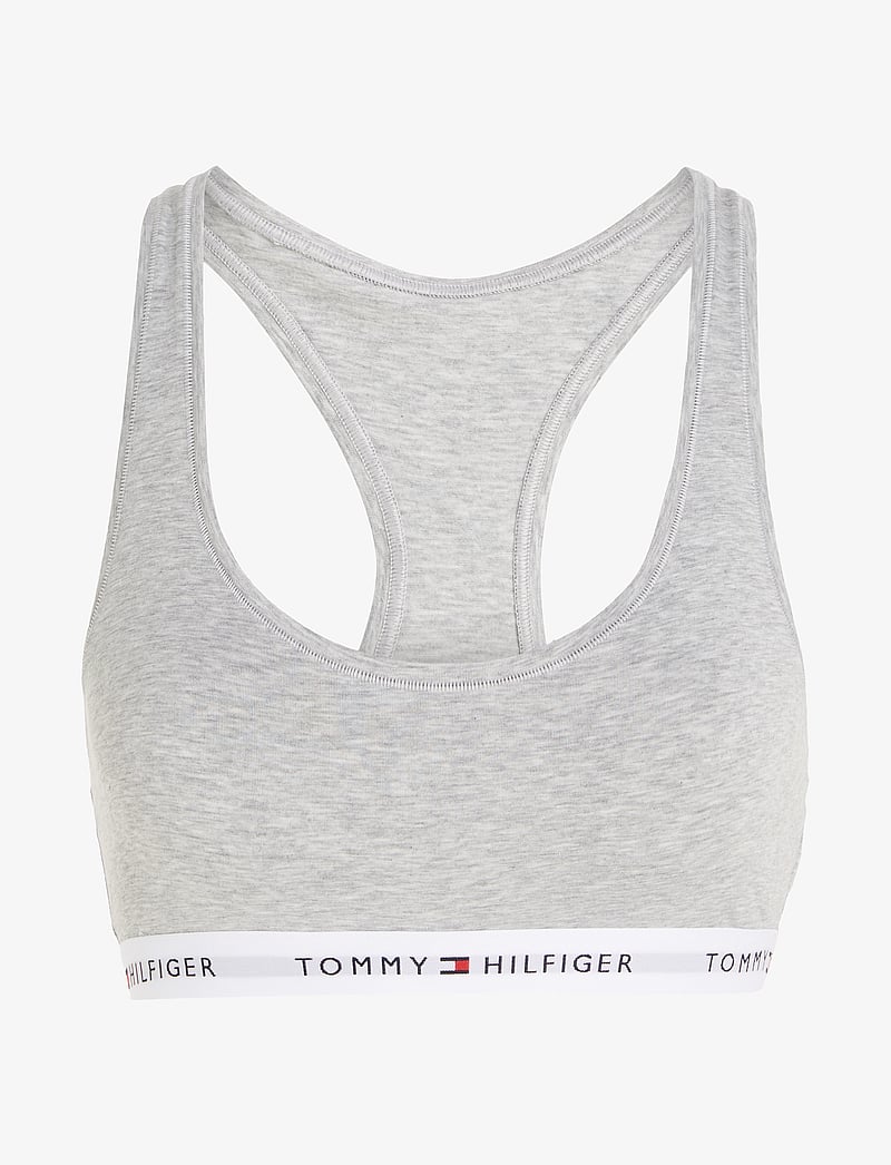 Tommy Hilfiger - UNLINED BRALETTE - tank top rinnahoidjad - light grey heather - 0