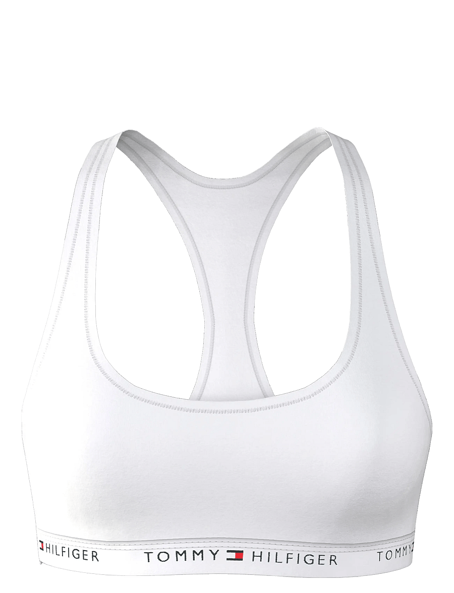 Tommy Hilfiger - UNLINED BRALETTE - minkštos liemenėlės - white - 0
