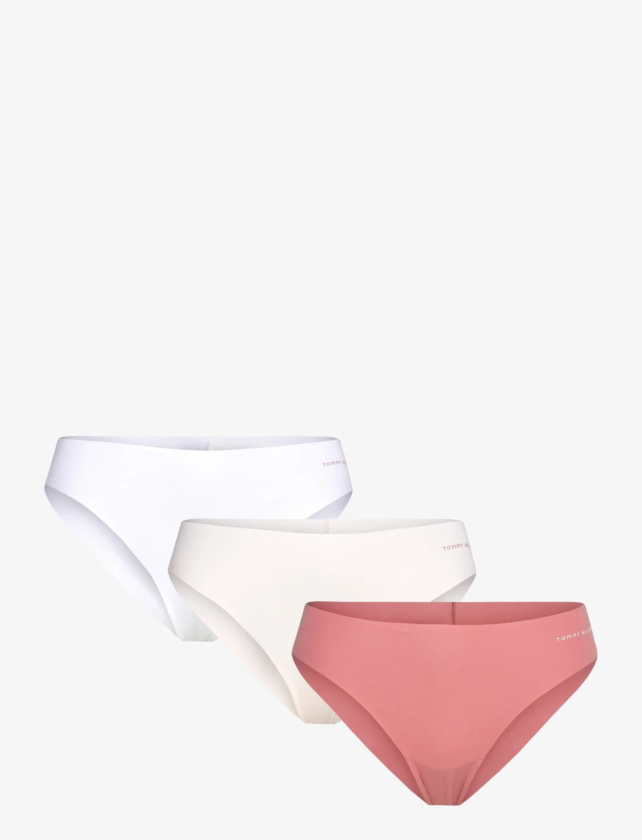 Tommy Hilfiger - 3P BRAZILIAN - seamless panties - barely there/white/teaberry blossom - 0