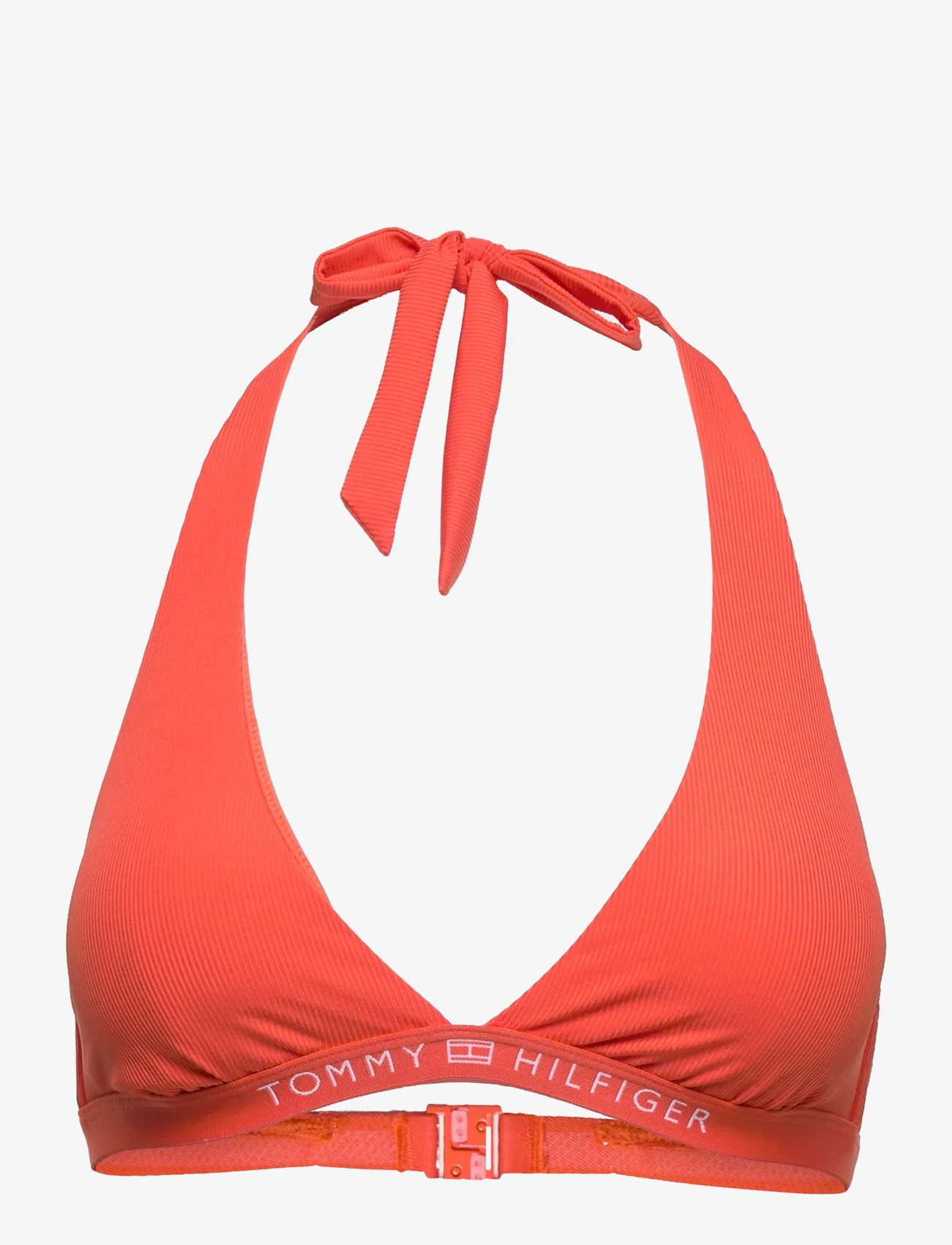 Tommy Hilfiger - HALTER TRIANGLE RP  (EXT SIZES) - triangle bikini - deep orange - 0