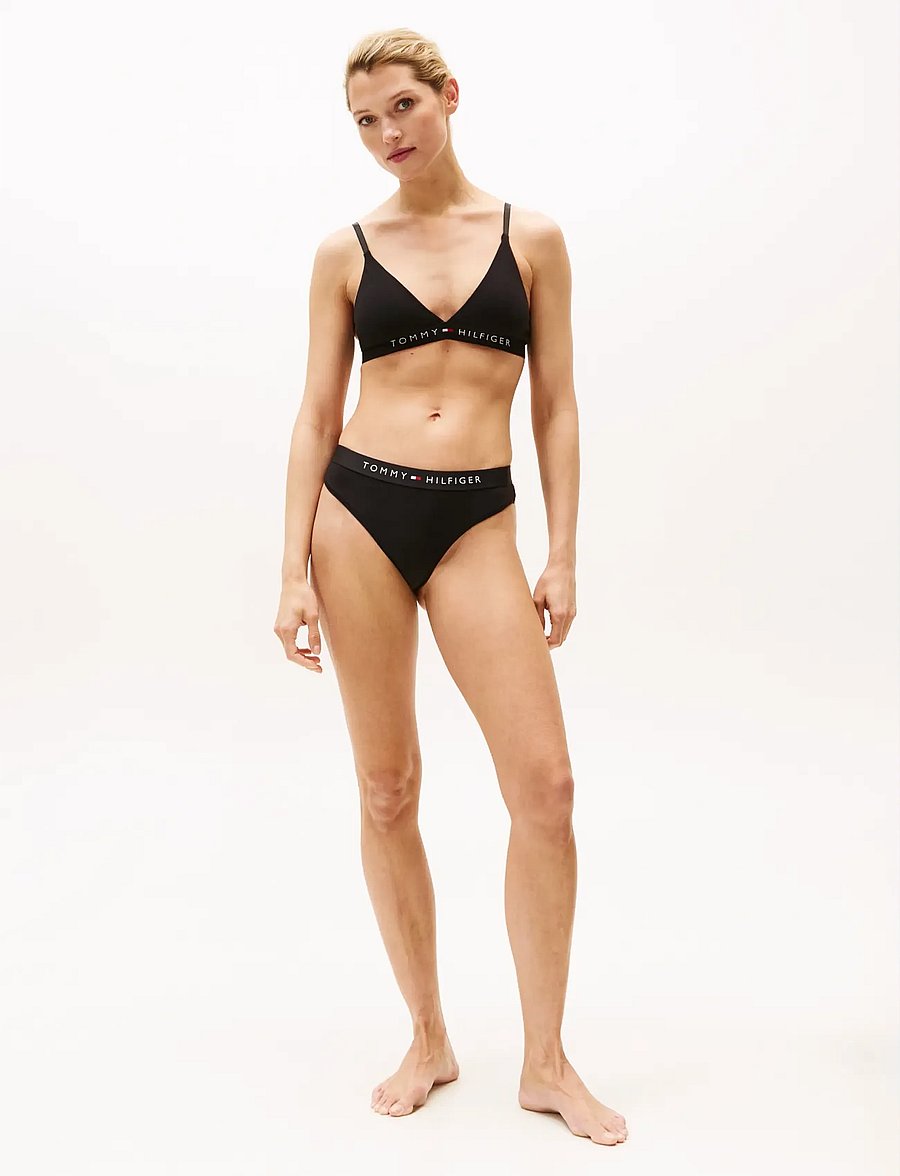 Tommy Hilfiger - UNLINED TRIANGLE - bralette - black - 5