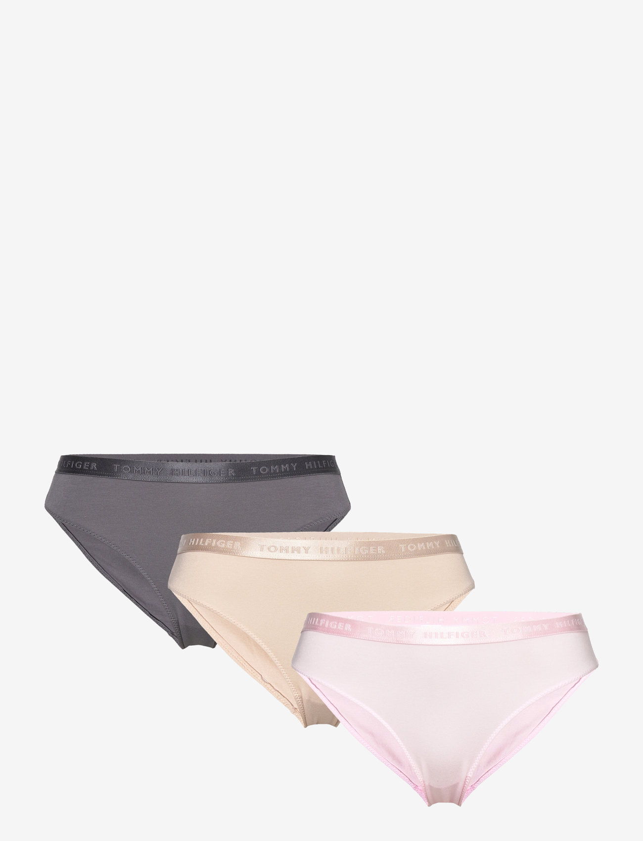 Tommy Hilfiger - 3 PACK BIKINI - light pink/cash creme/fossil - 0