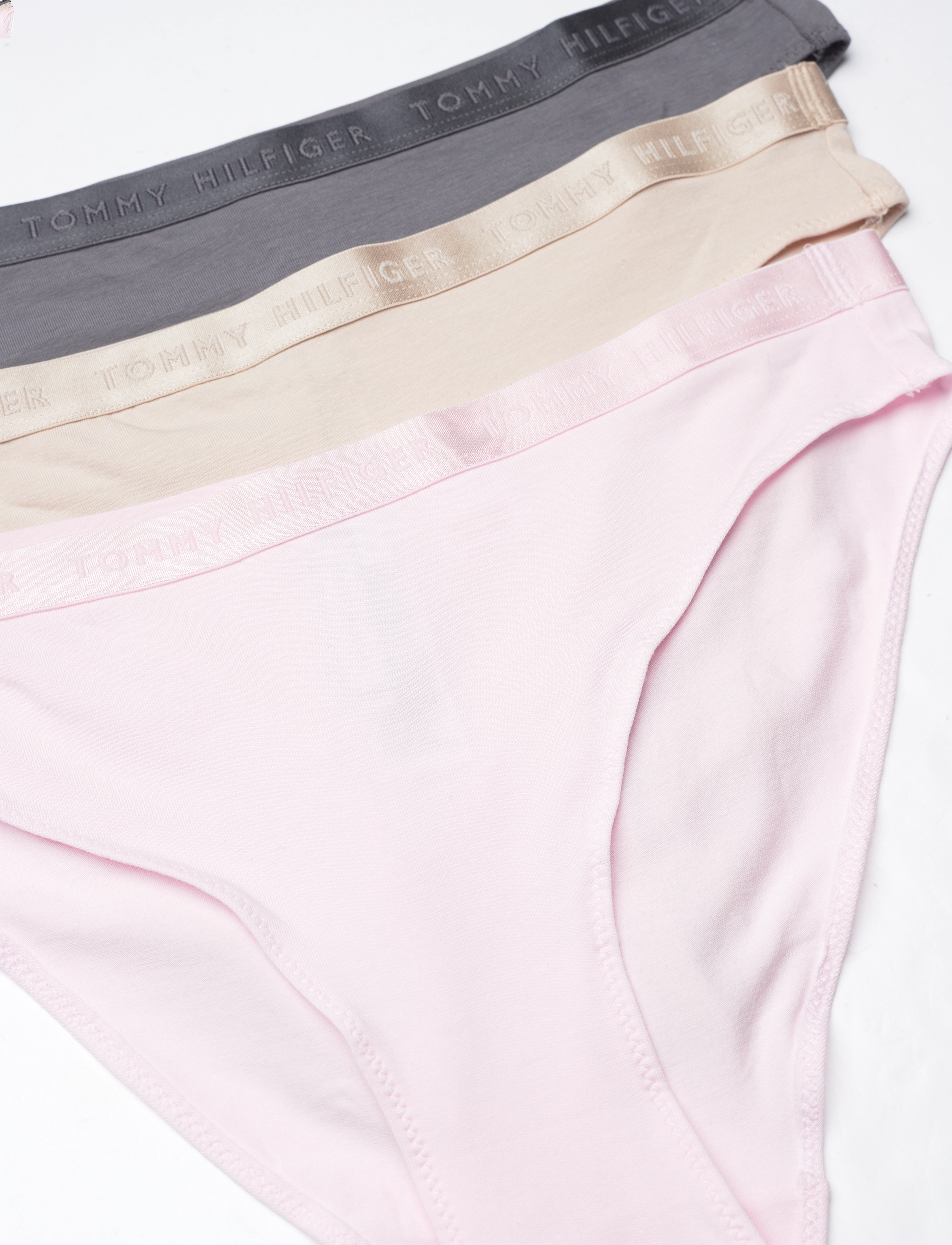 Tommy Hilfiger - 3 PACK BIKINI - light pink/cash creme/fossil - 1
