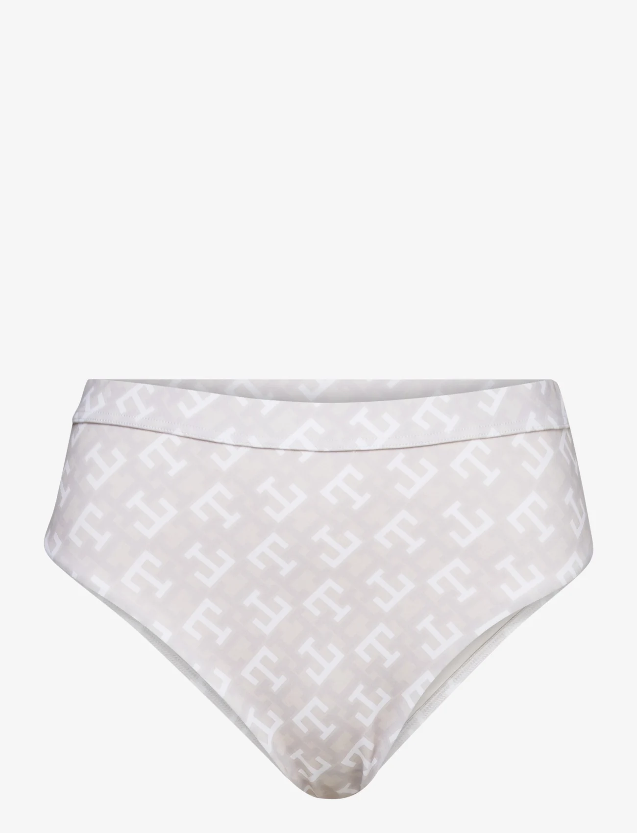 Tommy Hilfiger - HIGH WAIST CHEEKY BIKINI PRINT - bikinibroekjes met hoge taille - wsw amd monogram white - 0