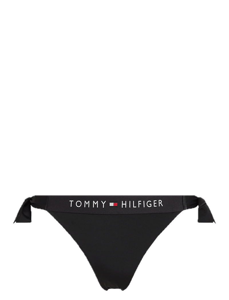 Tommy Hilfiger - SIDE TIE CHEEKY BIKINI - bikini's met bandjes opzij - black - 1