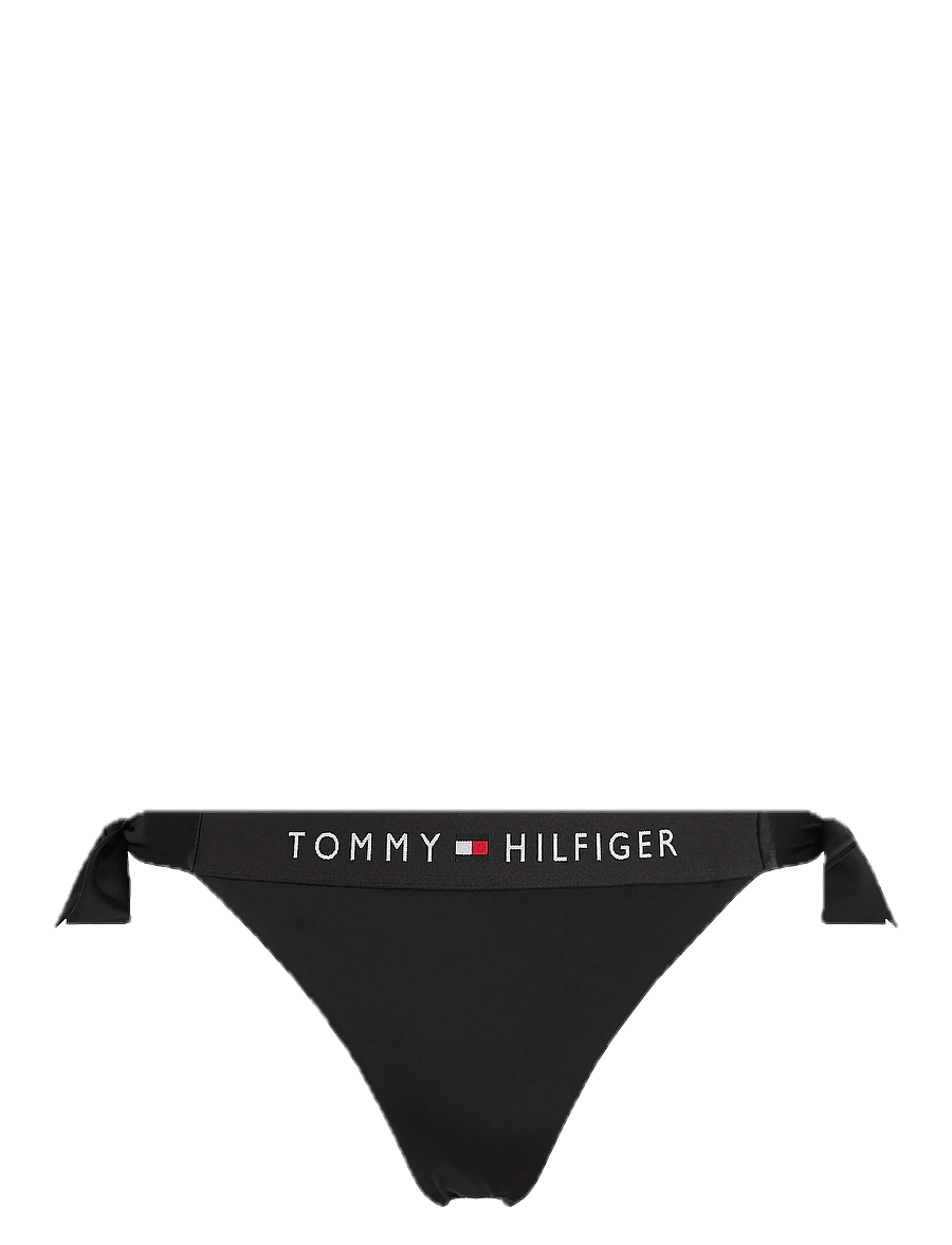 Tommy Hilfiger - SIDE TIE CHEEKY BIKINI - bikinis mit seitenbändern - black - 1
