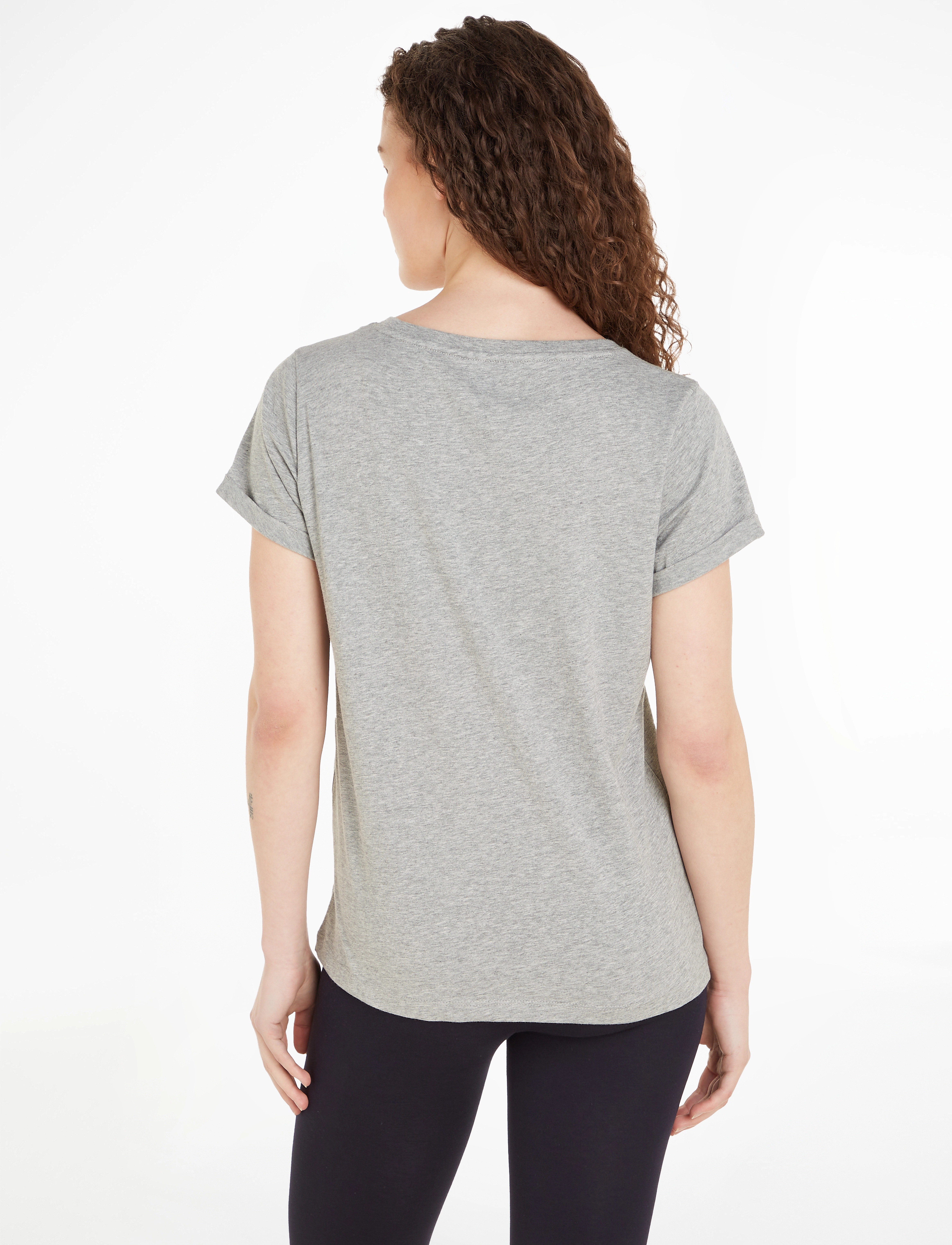 Tommy Hilfiger - SHORT SLEEVE T-SHIRT - t-shirts - light grey heather - 2