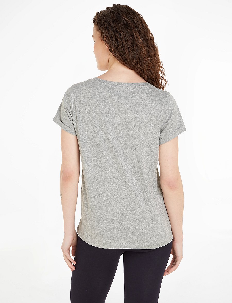 Tommy Hilfiger - SHORT SLEEVE T-SHIRT - t-särgid - light grey heather - 2