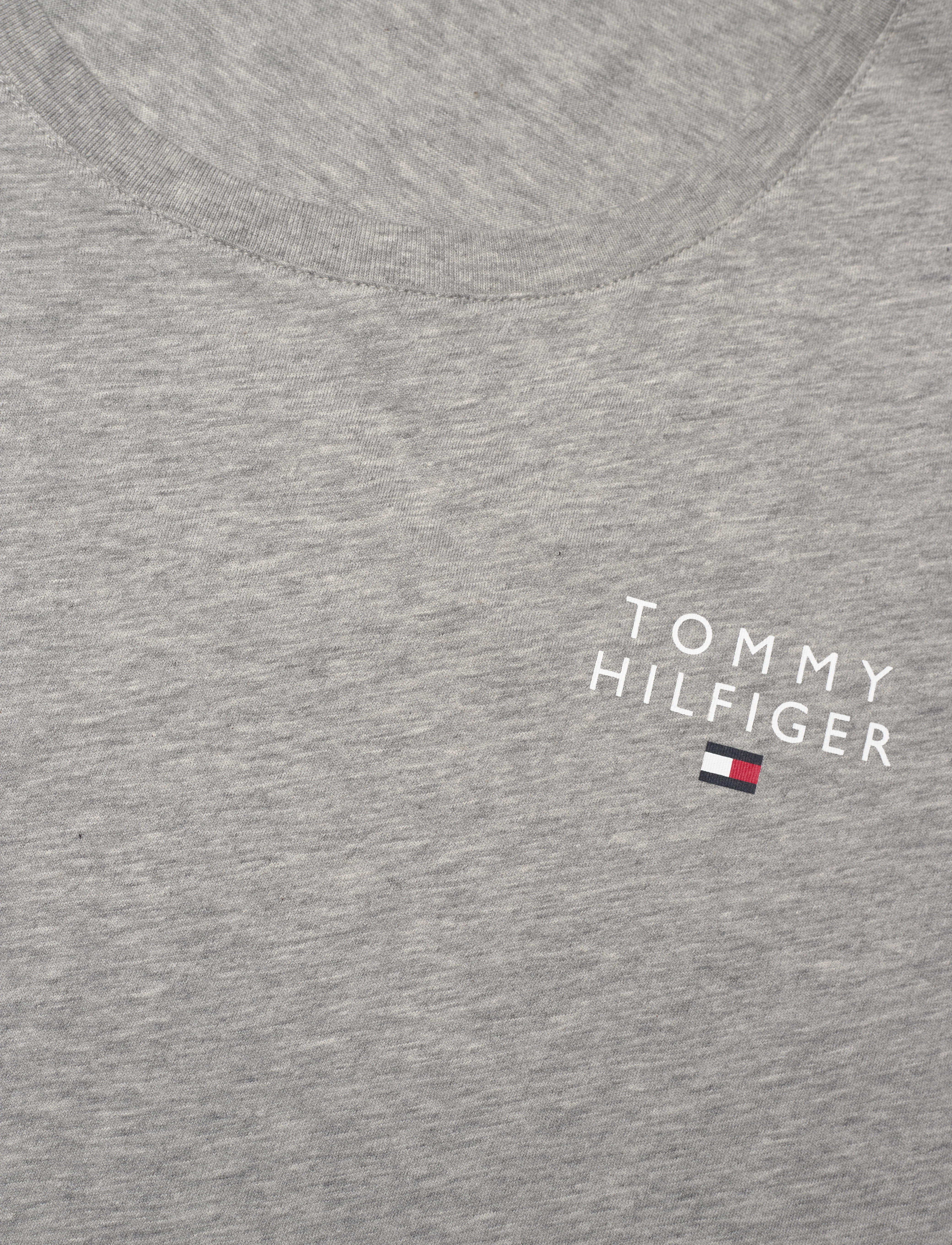 Tommy Hilfiger - SHORT SLEEVE T-SHIRT - t-shirts - light grey heather - 4