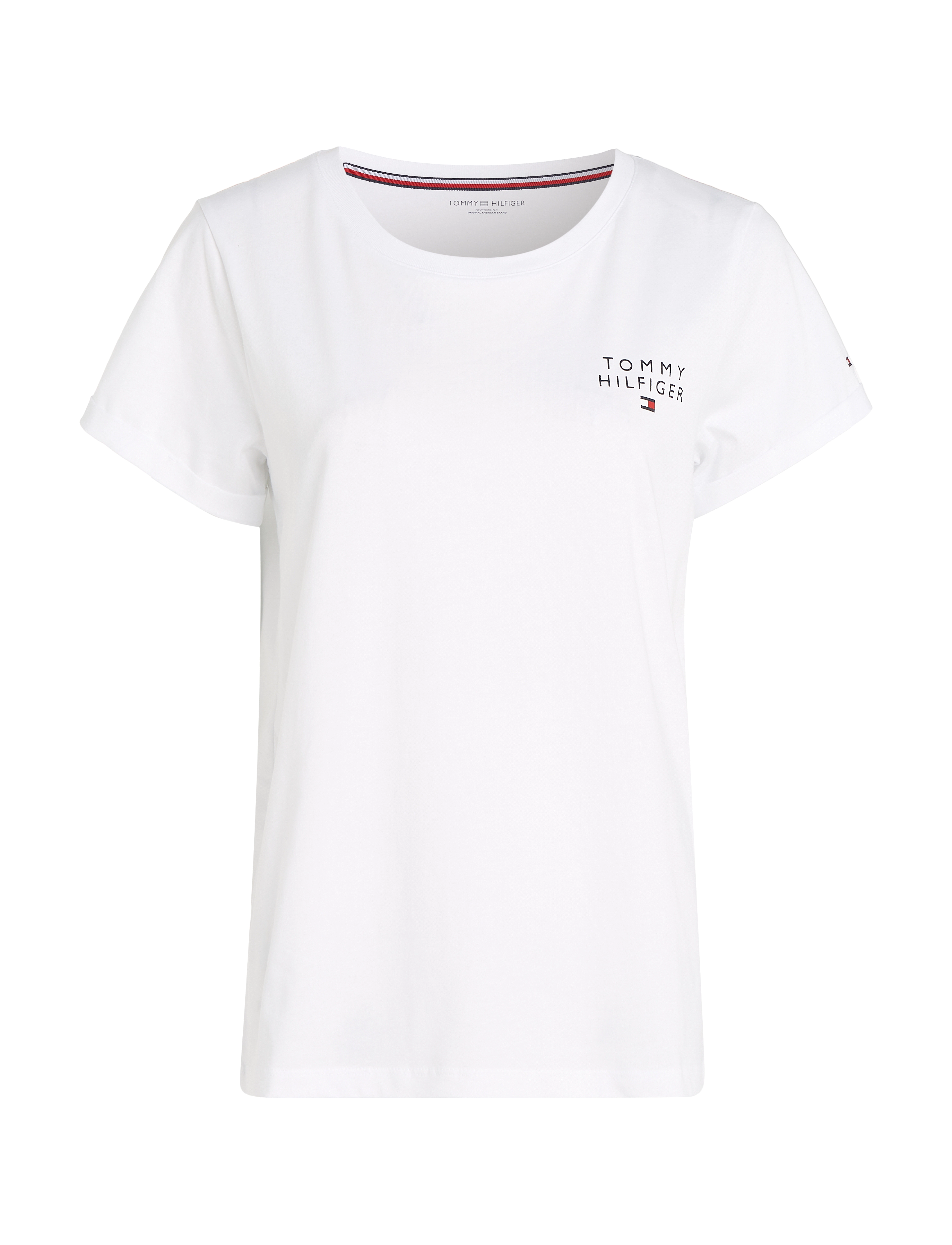 Tommy Hilfiger SHORT SLEEVE T-SHIRT - Kläder - WHITE / white