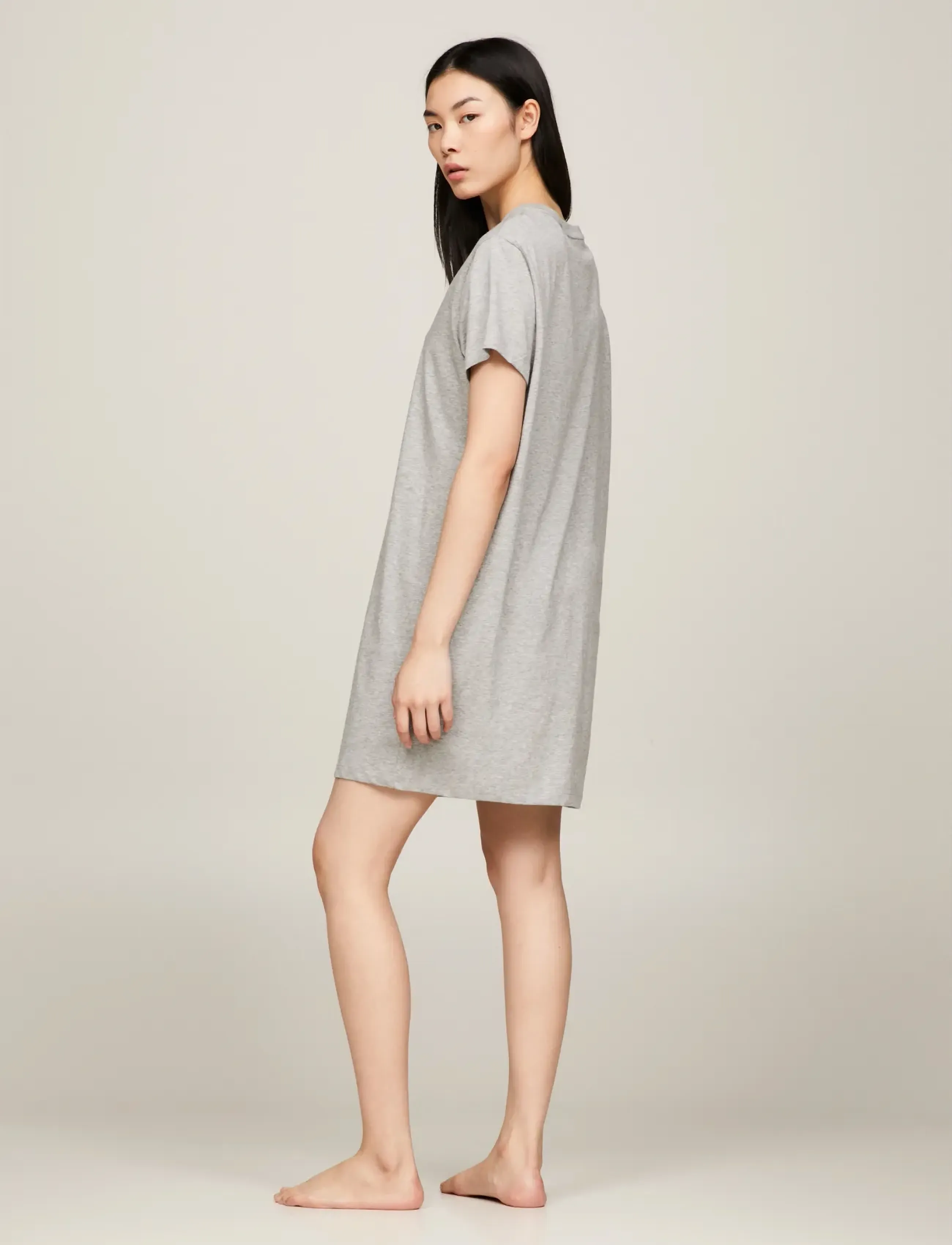 Tommy Hilfiger - SHORT SLEEVE T-SHIRT DRESS - light grey heather - 5