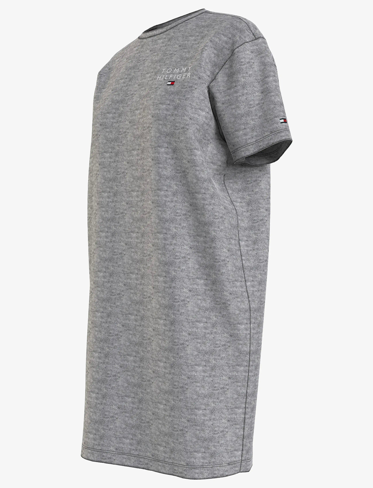 Tommy Hilfiger - SHORT SLEEVE T-SHIRT DRESS - nattlinnen - light grey heather - 3