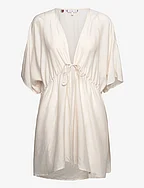 COVER UP SHORT DRESS SS - WEATHERED WHITE