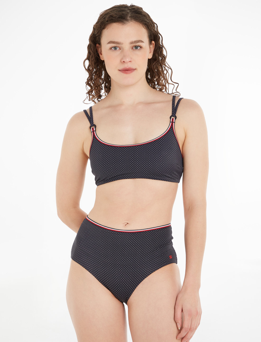 Tommy Hilfiger High Waist Print ext Sizes Bikini bottoms Boozt