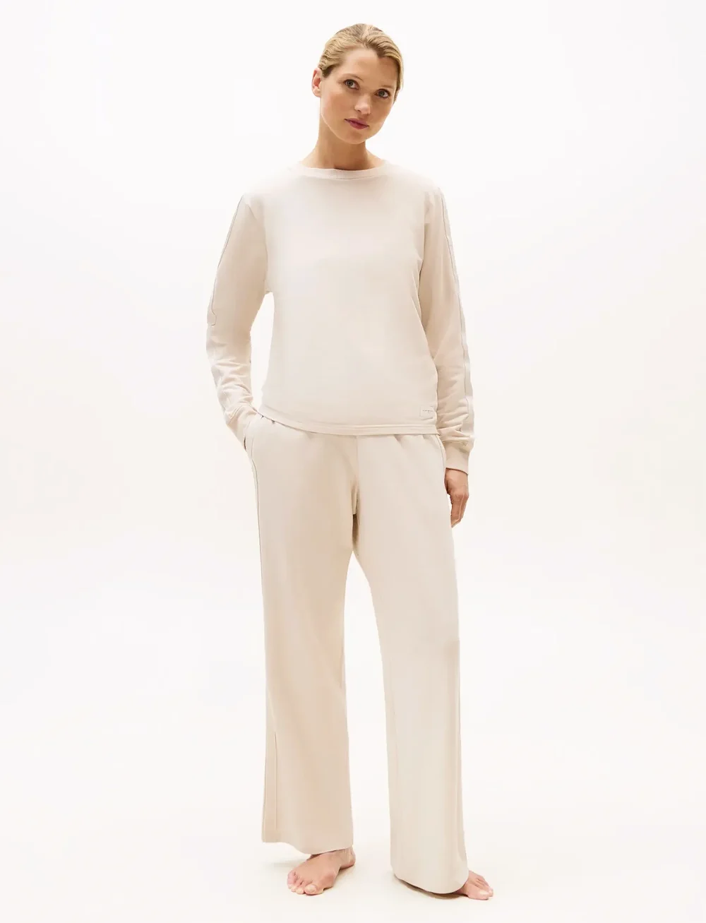 Tommy Hilfiger - MODAL PANTS - igapäevane stiil - cashmere creme - 0