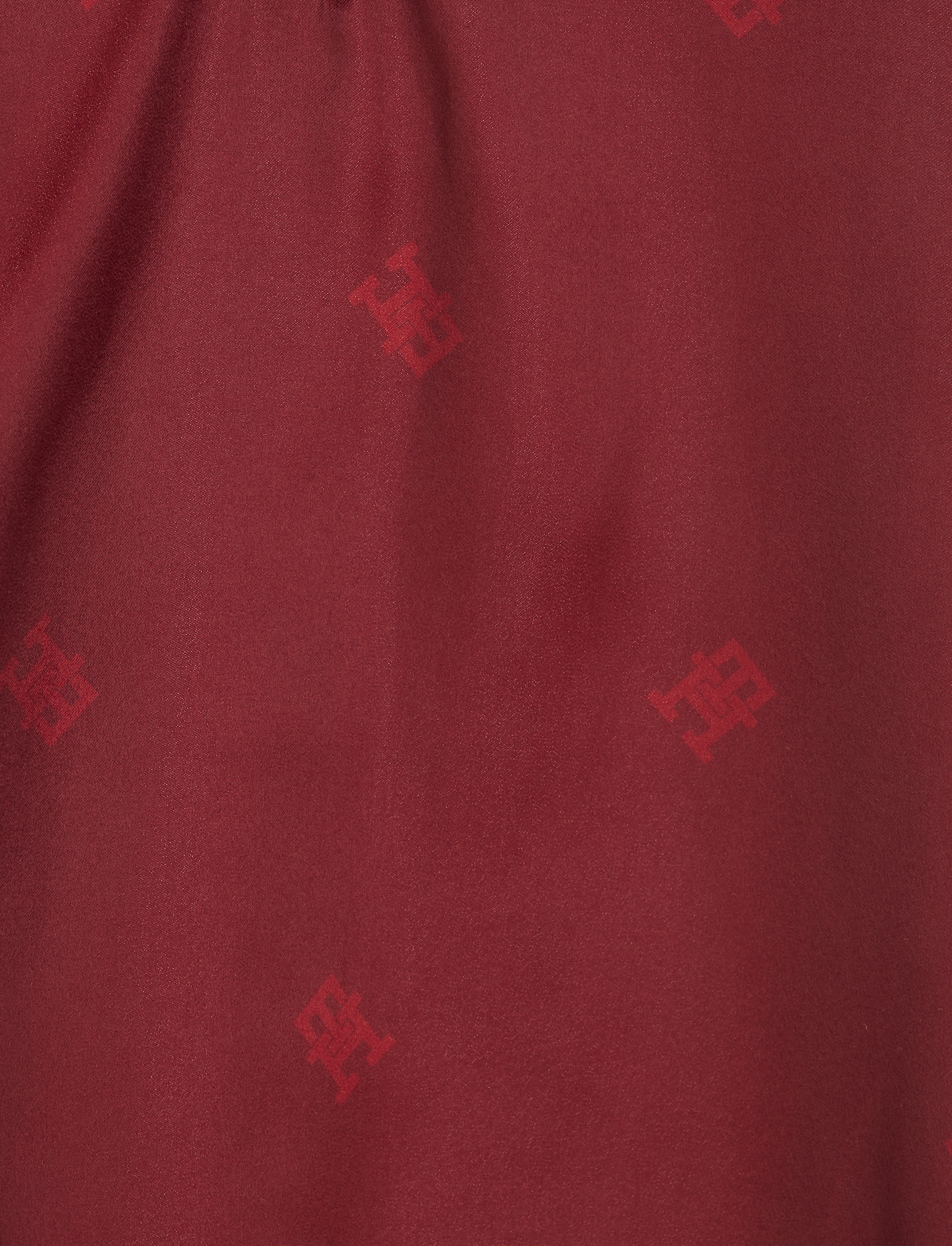 Tommy Hilfiger - SATIN WOVEN NIGHTDRESS - critter monogram deep rouge - 5