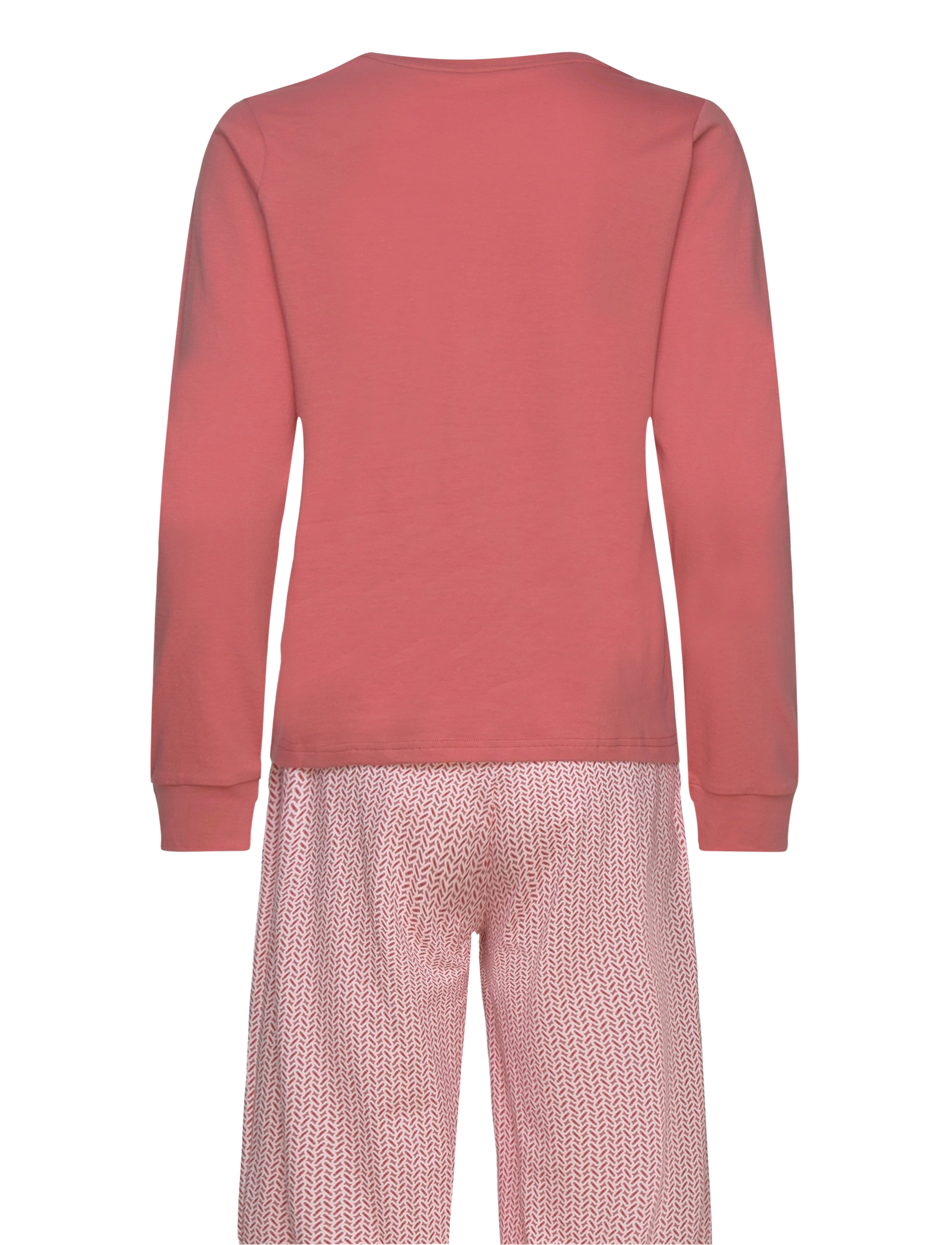 Tommy Hilfiger - LONG SLEEVE JERSEY PYJ SET - coral clay / mini geo pink - 1