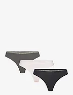3P THONG (EXT SIZES) - PEARLY PINK/DARK ASH/DES SKY