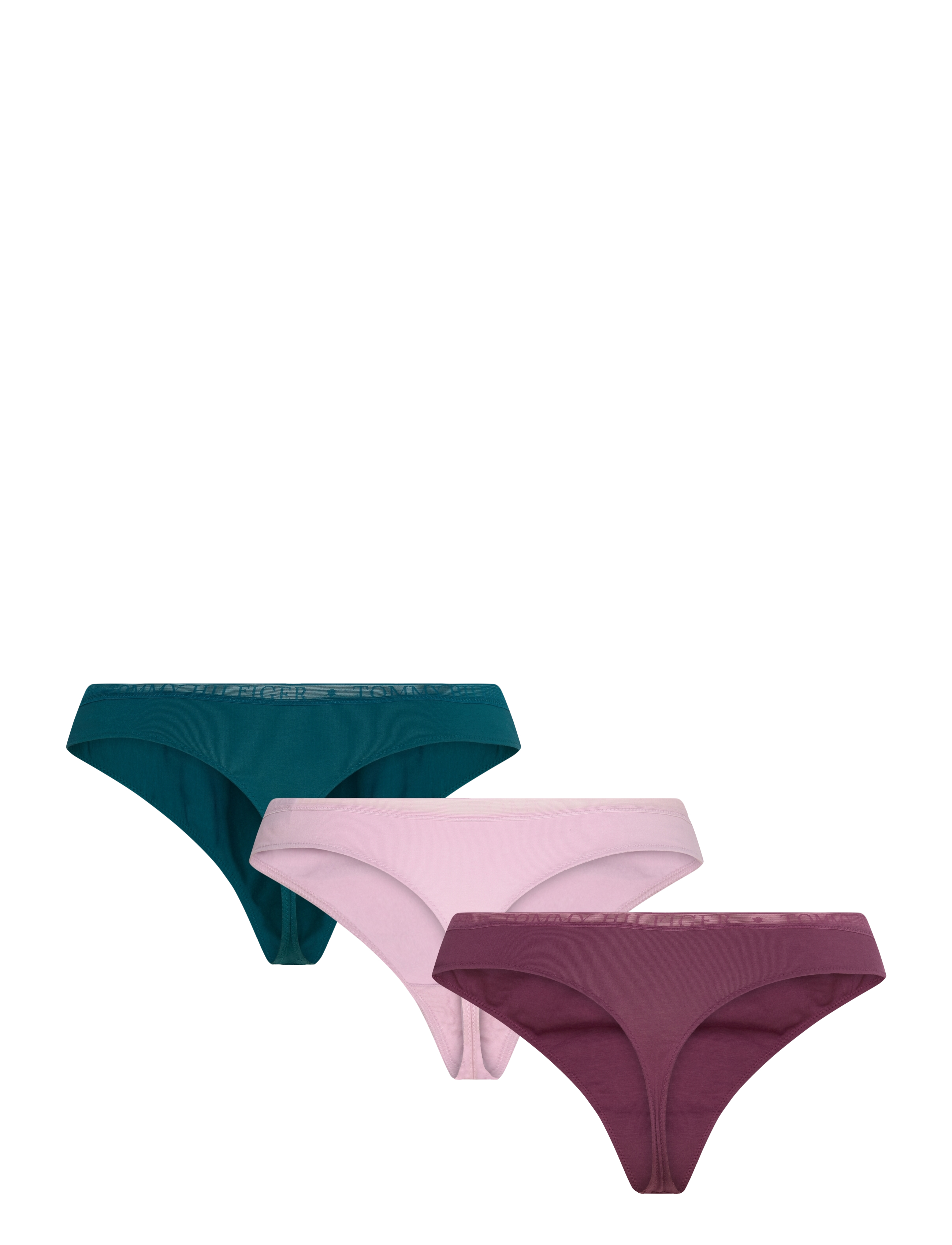 Tommy Hilfiger - 3P THONG - breezy orchid/her plum/mid turq - 2
