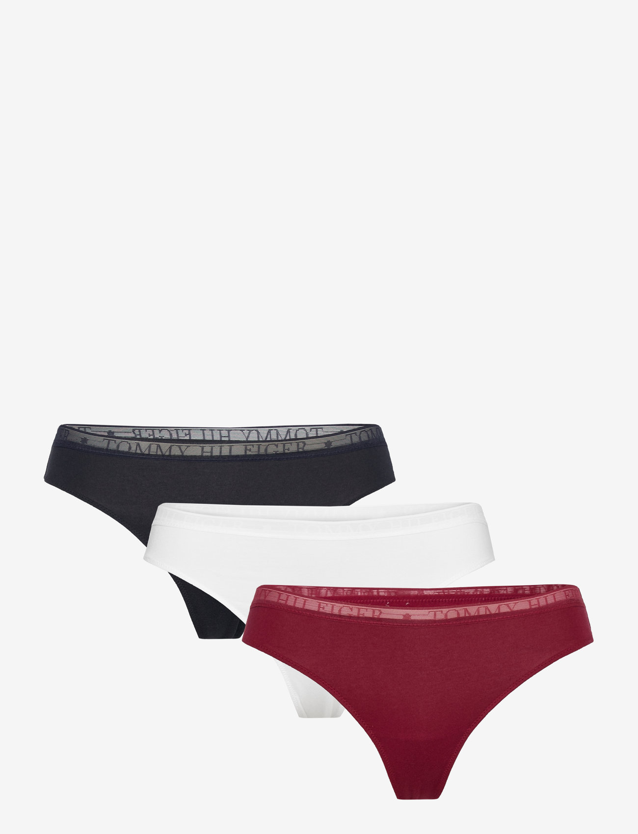 Tommy Hilfiger - 3P THONG - thongs - des sky/white/rouge - 1