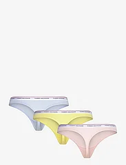 Tommy Hilfiger - 3 PACK THONG (EXT SIZES) - alhaisimmat hinnat - whimsy pink/yellow tulip/b blue - 2
