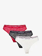 3 PACK THONG LACE - DESERT SKY/WHITE/PRIMARY RED