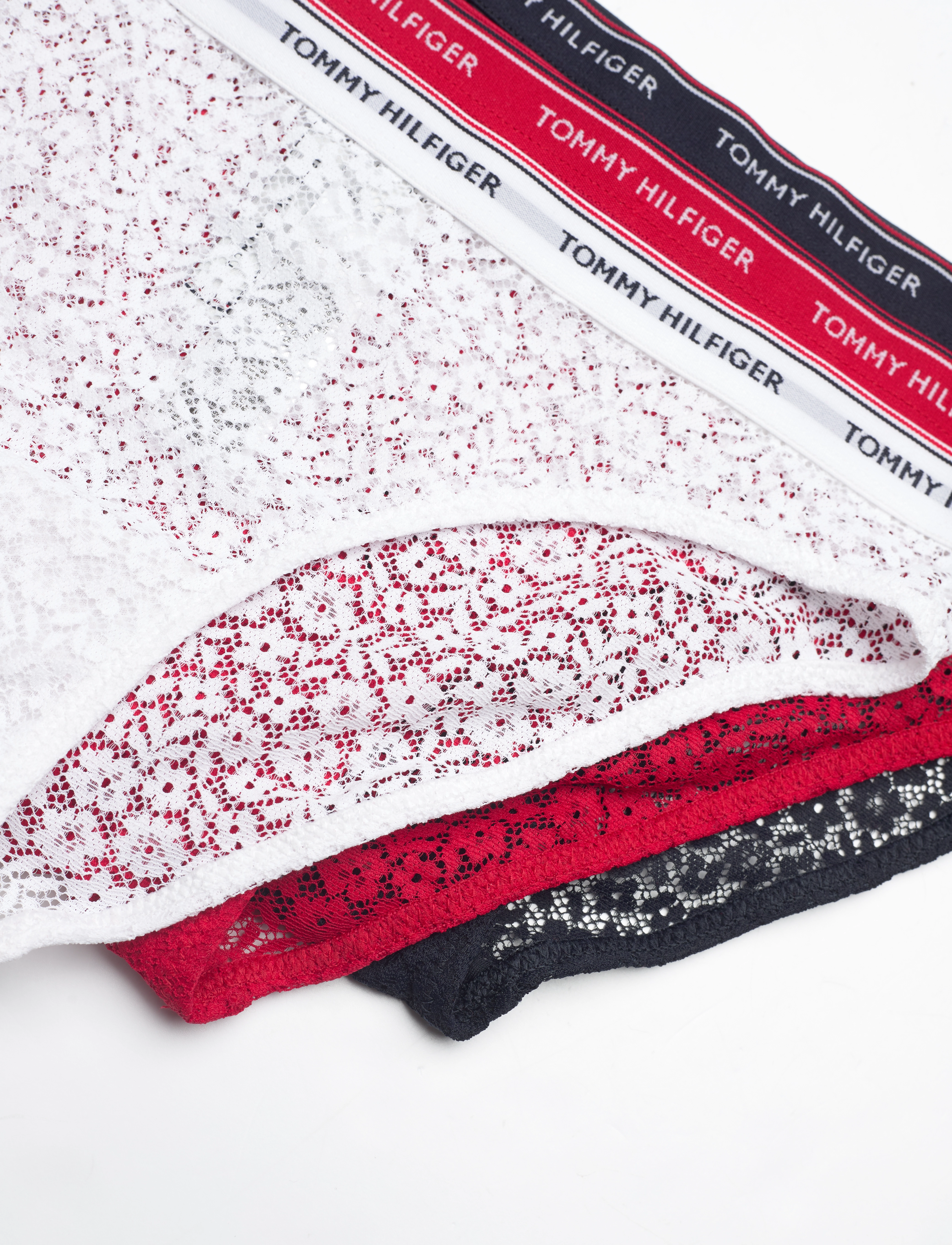Tommy Hilfiger - 3 PACK BIKINI LACE - klassiset alushousut - desert sky white primary red - 1