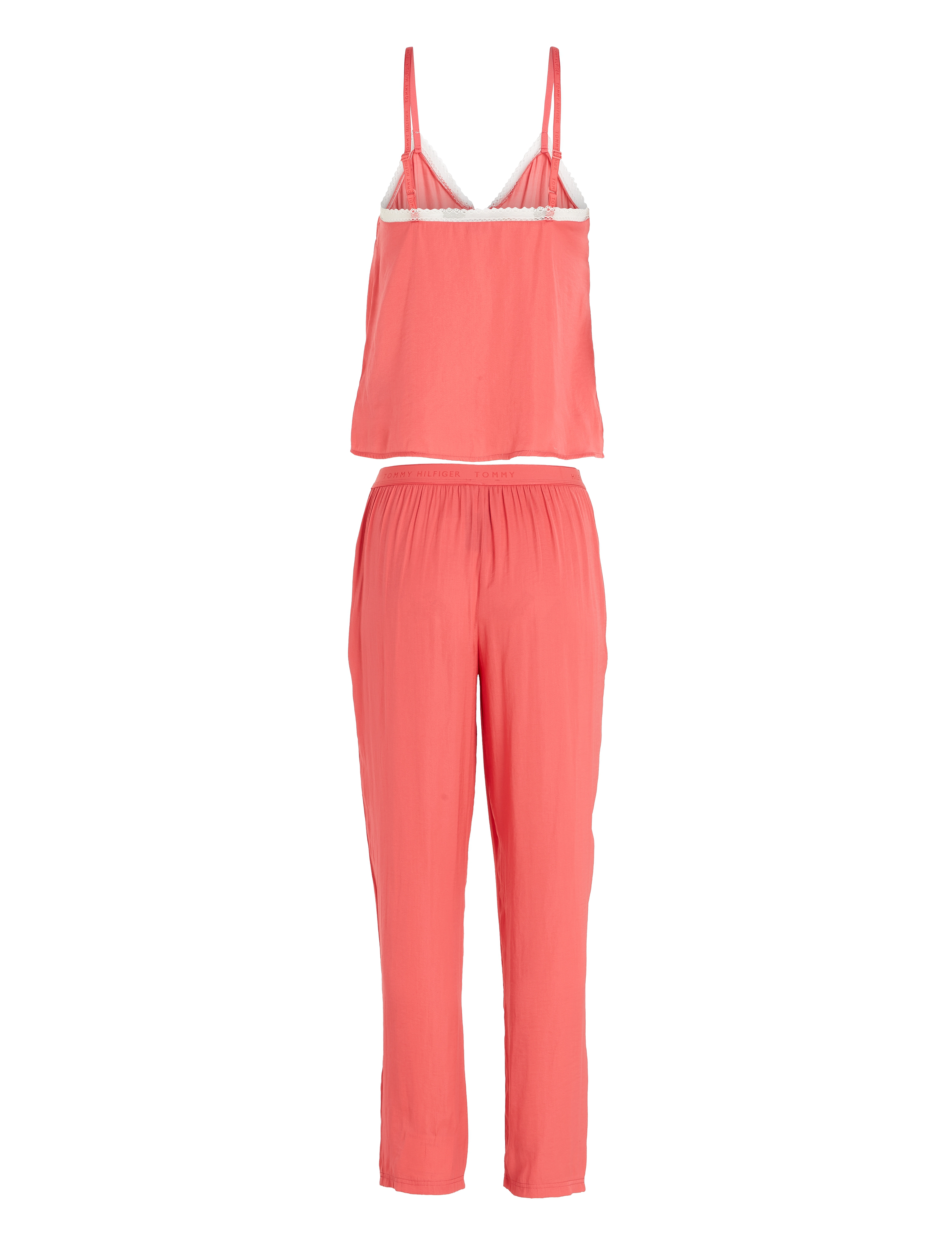 Tommy Hilfiger - CAMI & LONG PANTS SATIN - pink dawn - 4