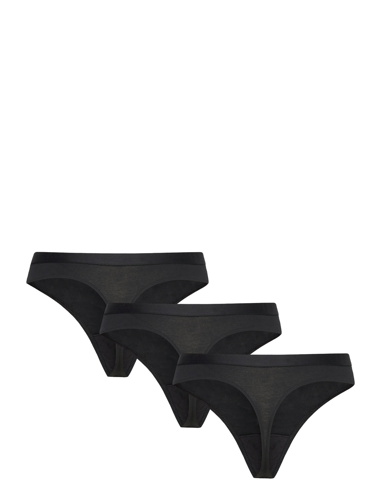 Tommy Hilfiger - 3P CLASSIC THONG (EXT SIZES) - black/black/black - 2