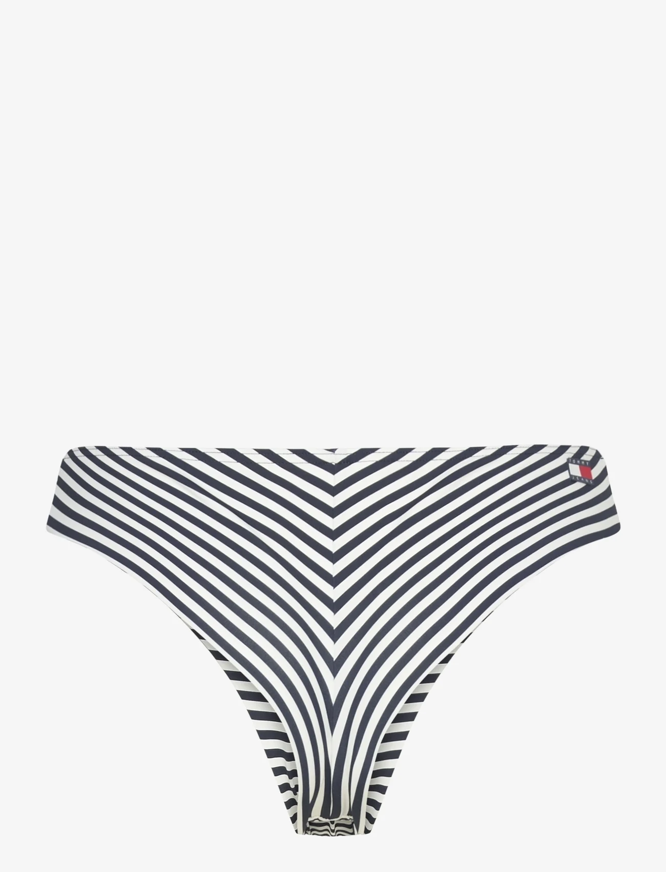 Tommy Hilfiger - BRAZILIAN PRINT - bikinihousut - skinny stripe dark night and wht - 1