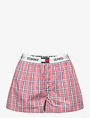 Tommy Hilfiger - TANK & SHORT PJ SET - pysjamas - white / tj pink plaid - 2