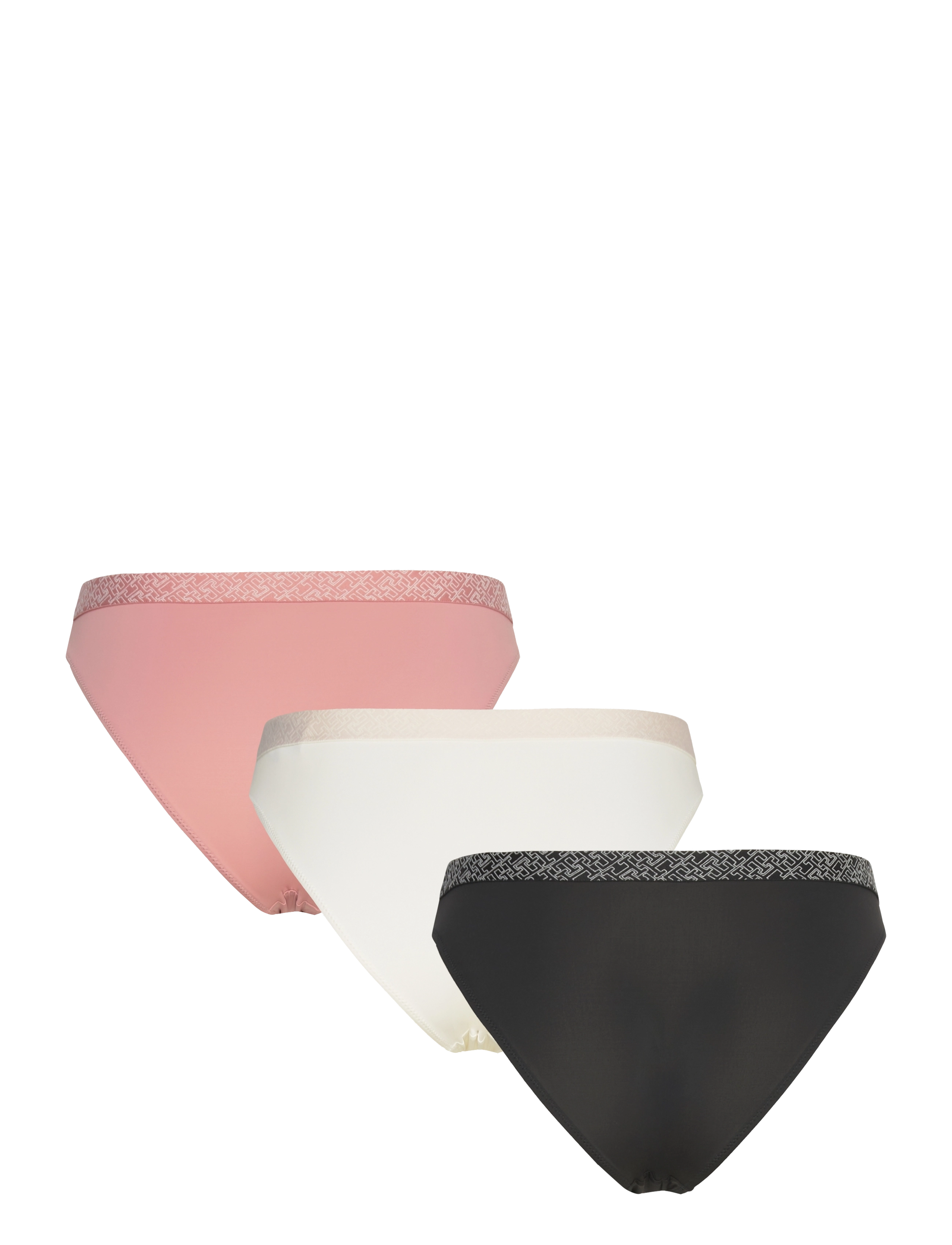 Tommy Hilfiger - 3P BIKINI - teaberry blossom/ivory/black - 1