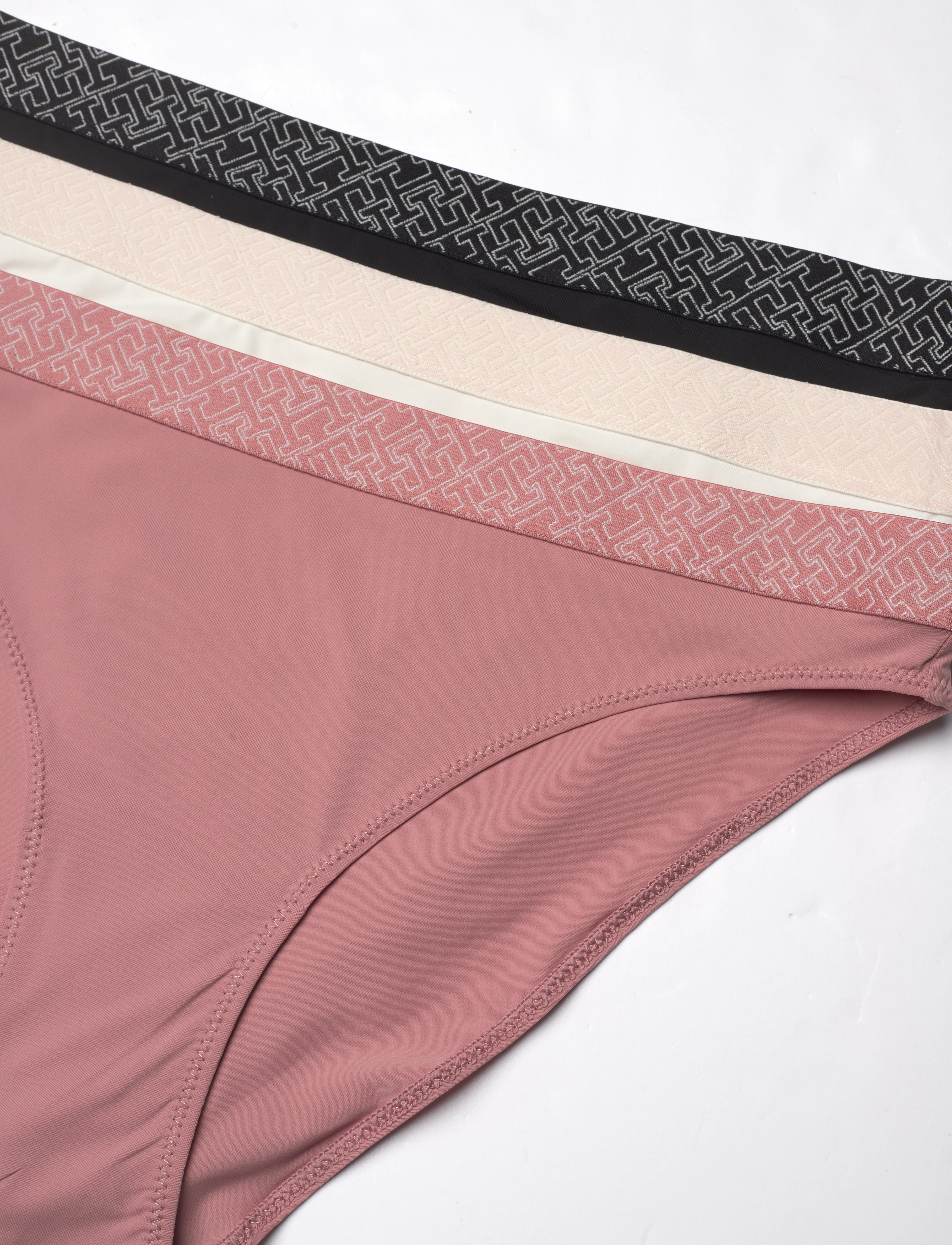 Tommy Hilfiger - 3P BIKINI - teaberry blossom/ivory/black - 2