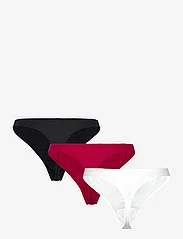 Tommy Hilfiger - 3P THONG (EXT. SIZE) - lowest prices - white/desert sky/royal berry - 1