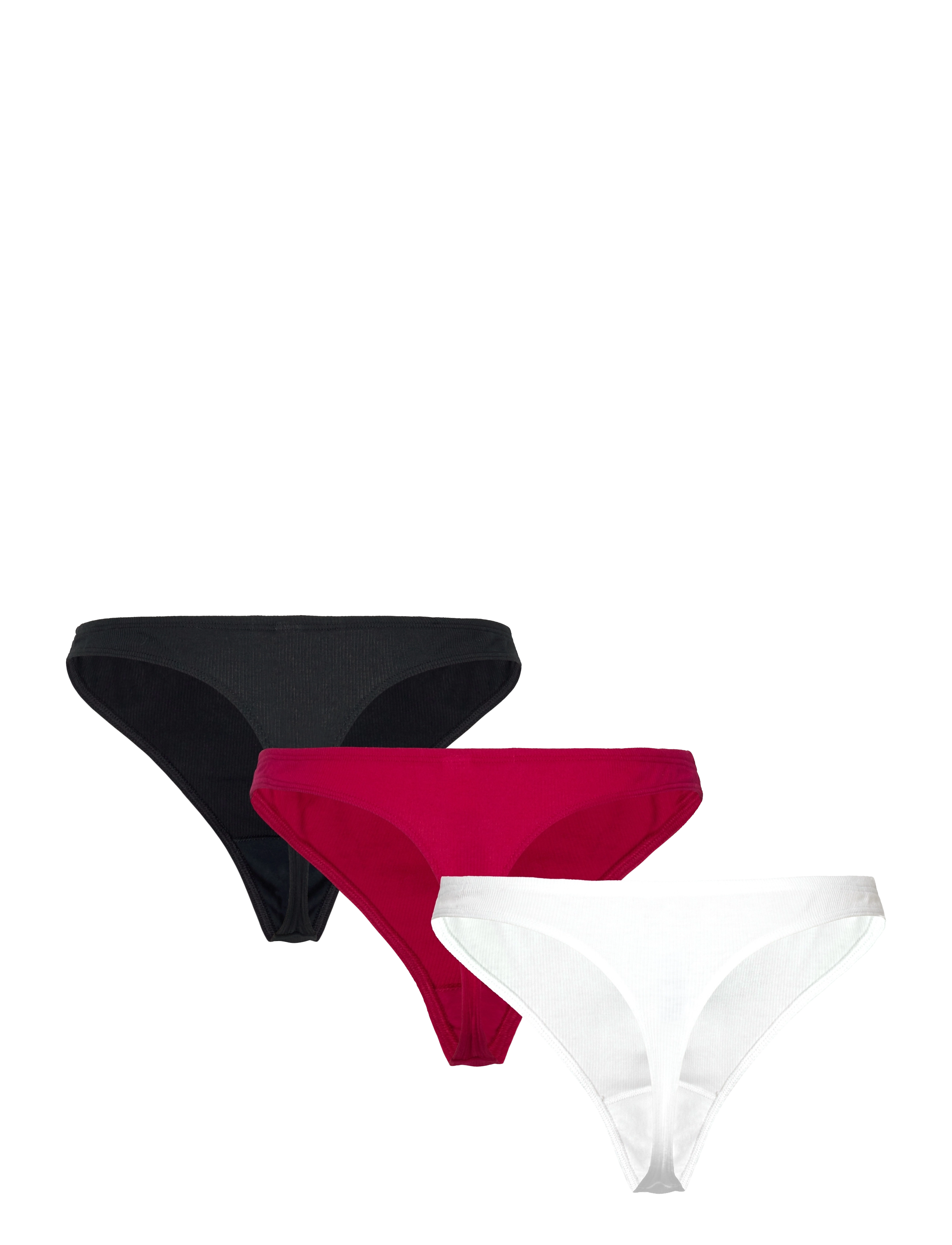 Tommy Hilfiger - 3P THONG (EXT. SIZE) - white/desert sky/royal berry - 1