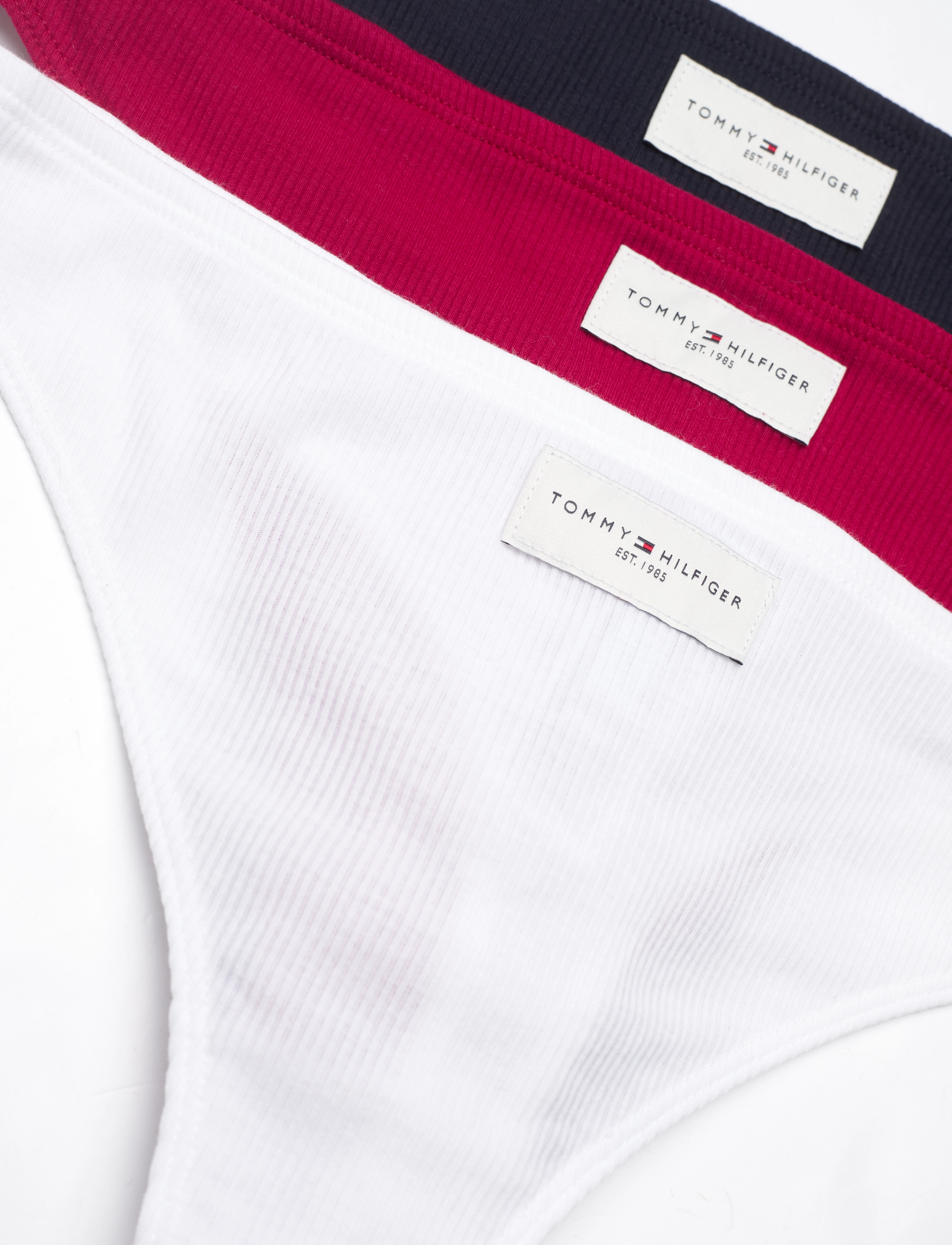 Tommy Hilfiger - 3P THONG (EXT. SIZE) - white/desert sky/royal berry - 2