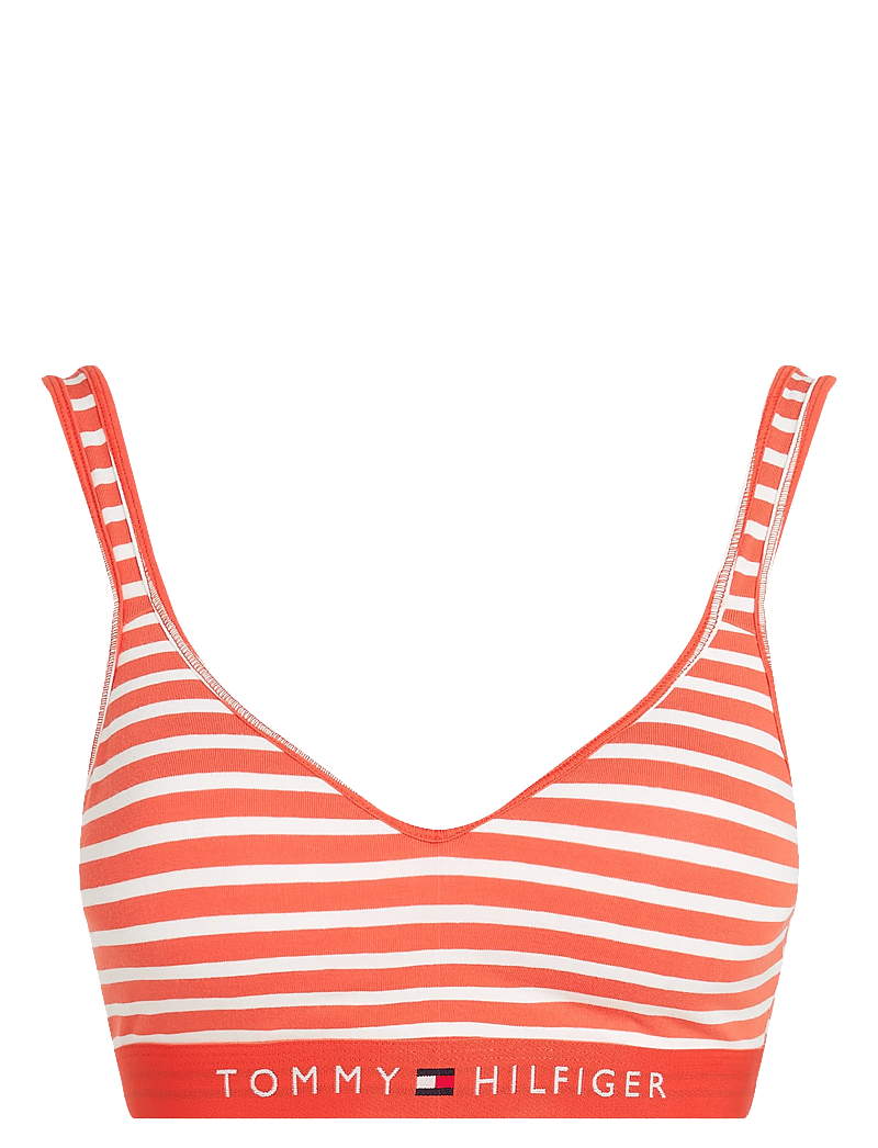 Tommy Hilfiger - BRALETTE LIFT PRINT - bralette - breton small brilliant orange - 0