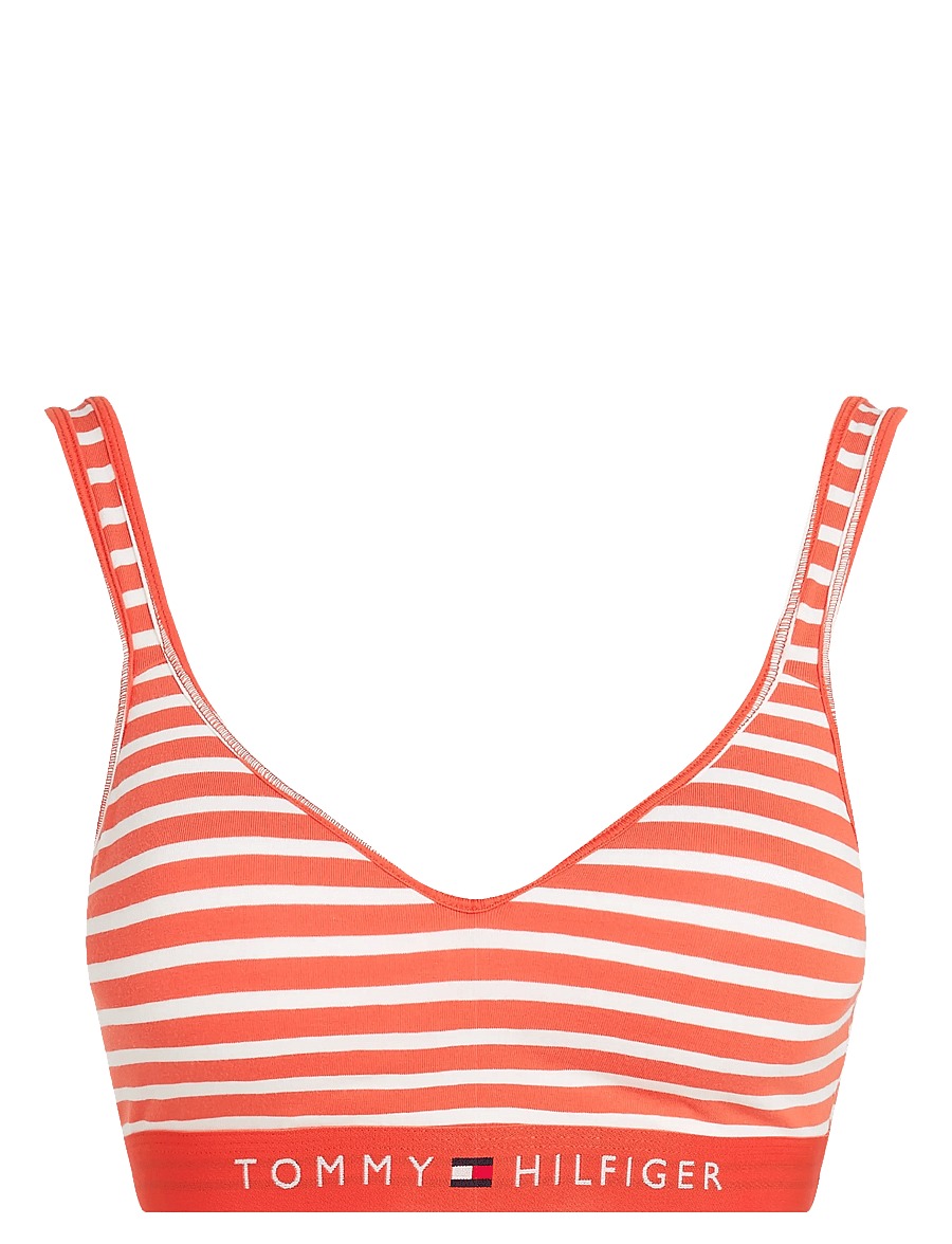 Tommy Hilfiger - BRALETTE LIFT PRINT - bløde bh'er - breton small brilliant orange - 0