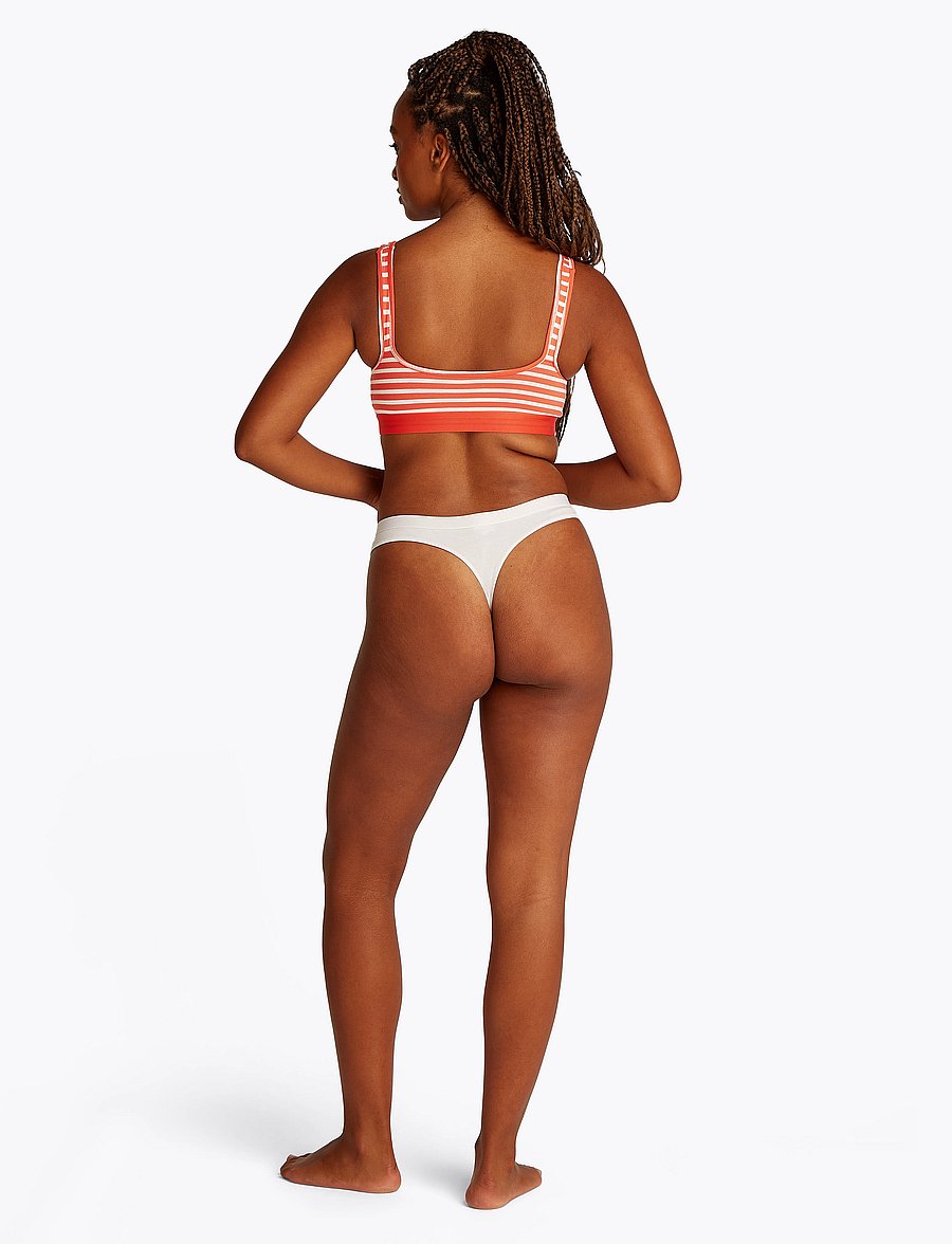 Tommy Hilfiger - BRALETTE LIFT PRINT - bløde bh'er - breton small brilliant orange - 1
