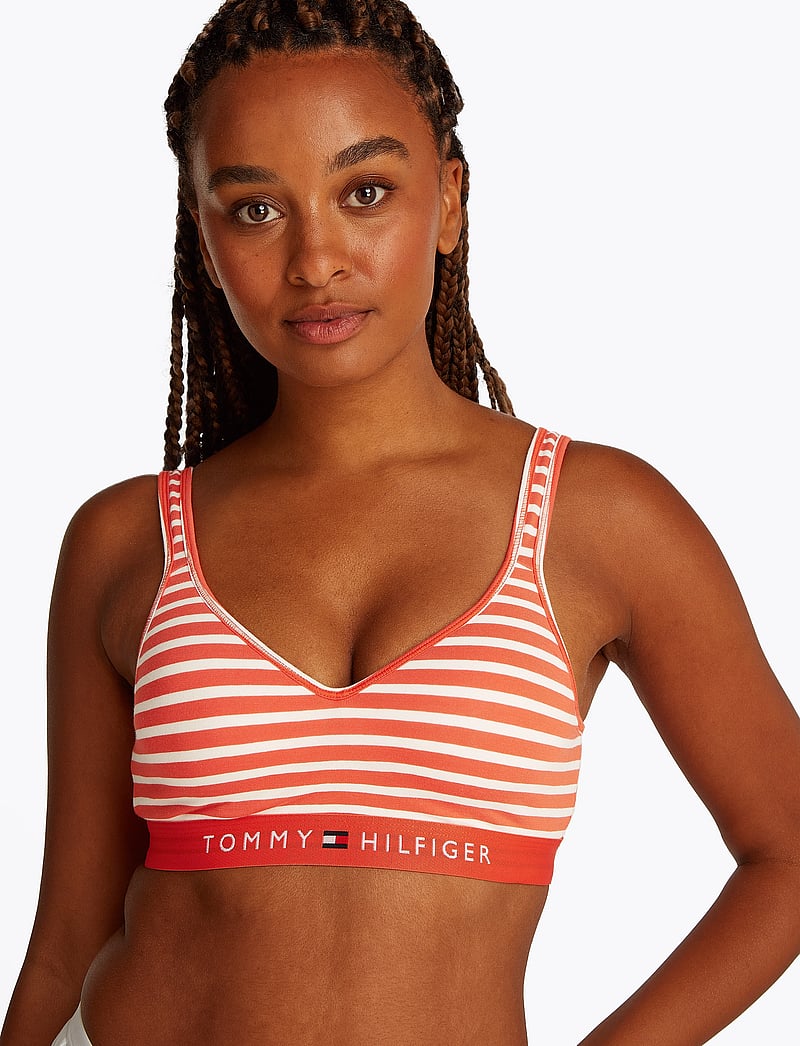 Tommy Hilfiger - BRALETTE LIFT PRINT - bralette - breton small brilliant orange - 2