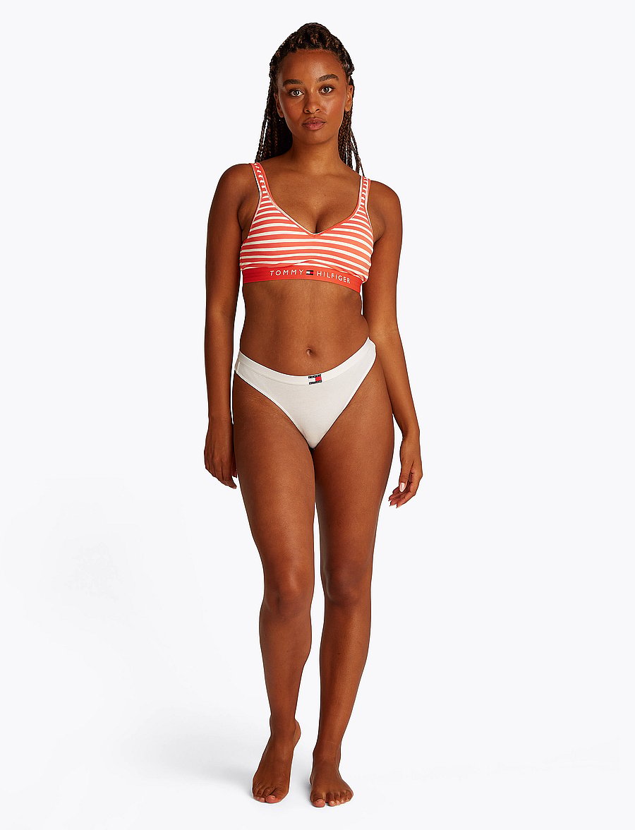 Tommy Hilfiger - BRALETTE LIFT PRINT - bløde bh'er - breton small brilliant orange - 3