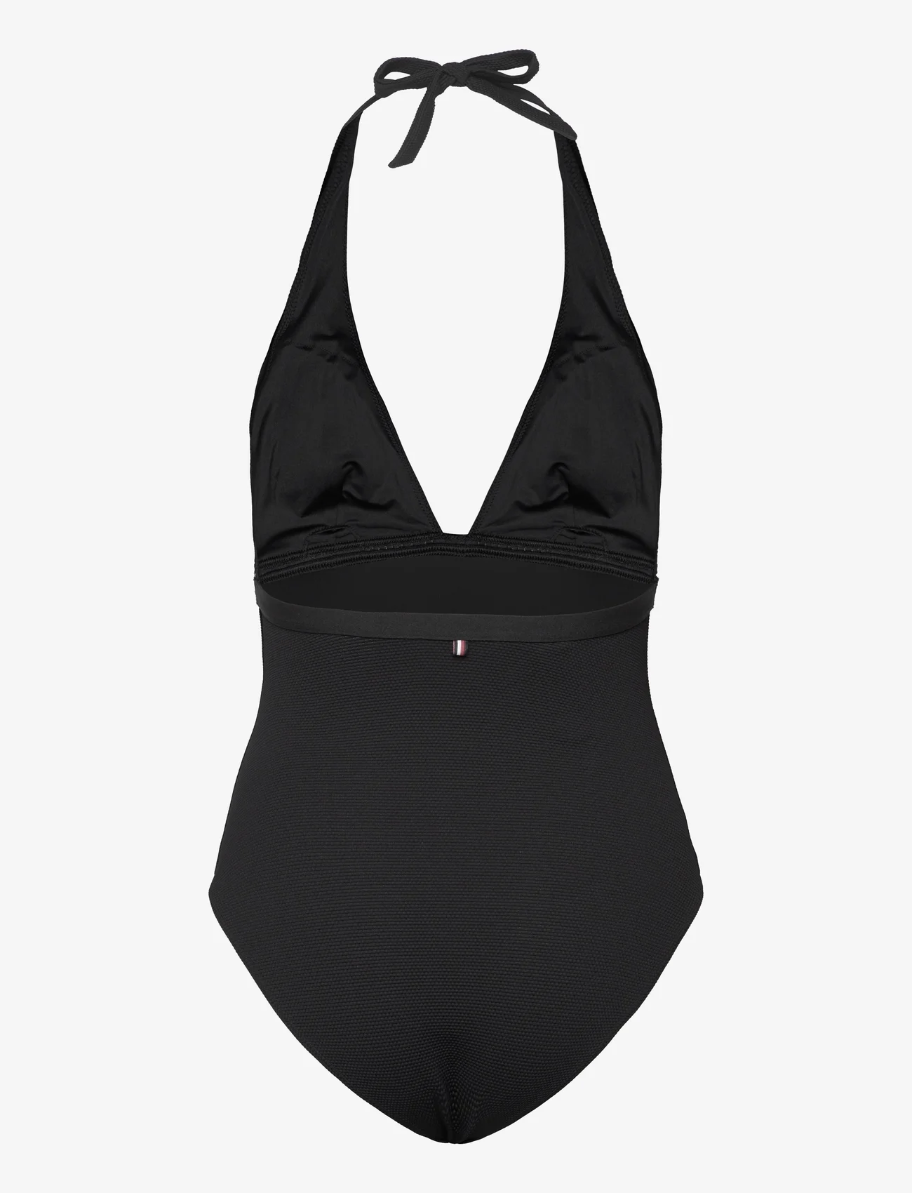 Tommy Hilfiger - HALTER ONE PIECE RP (EXT SIZES) - swimsuits - black - 1