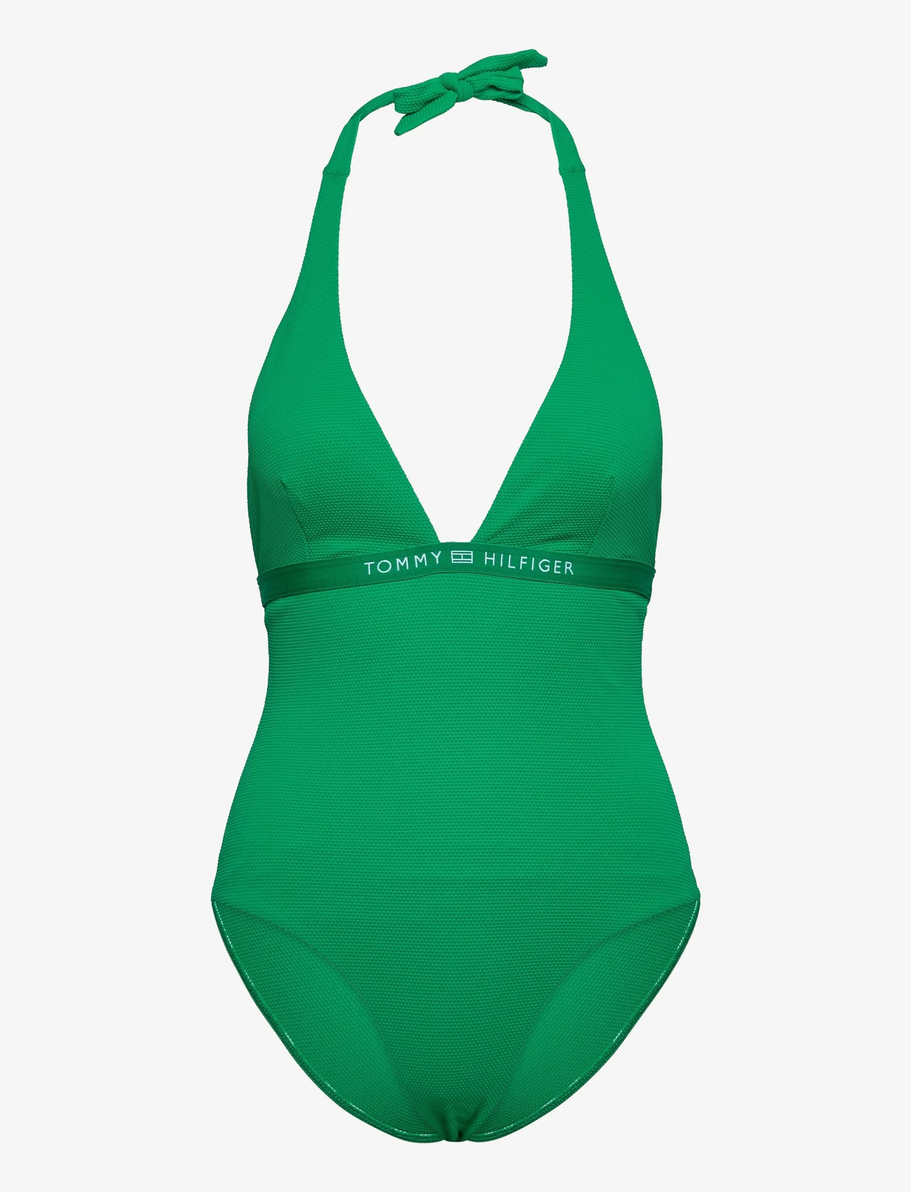 Tommy Hilfiger - HALTER ONE PIECE RP (EXT SIZES) - badedragter - olympic green - 0